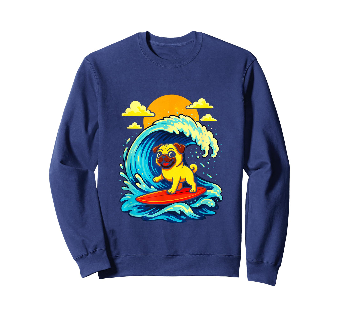 Surfing Bulldog T-Shirt