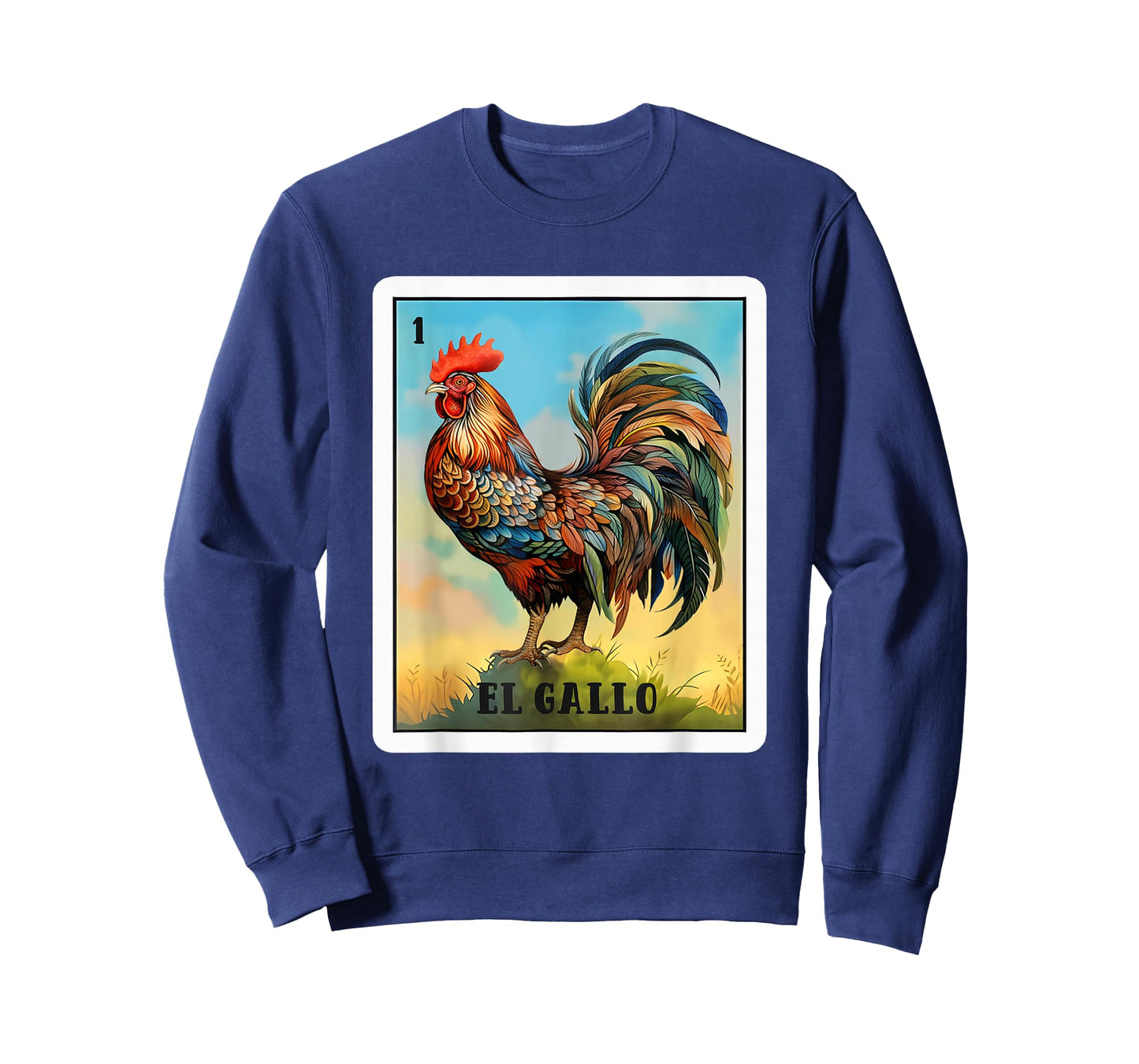 Mexican El Gallo Bingo Card Game Traditional Rooster Card T-Shirt