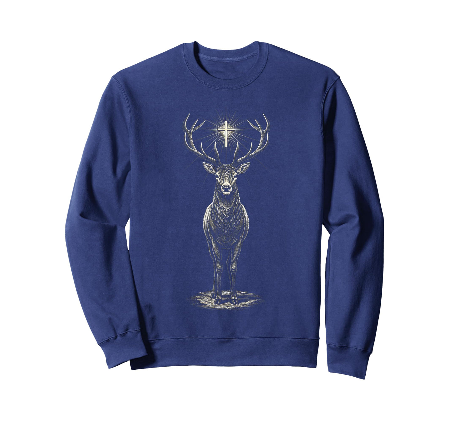 Deer Hunting Deer Go Outdoor Catholic Faith St. Hubert Deer T-Shirt