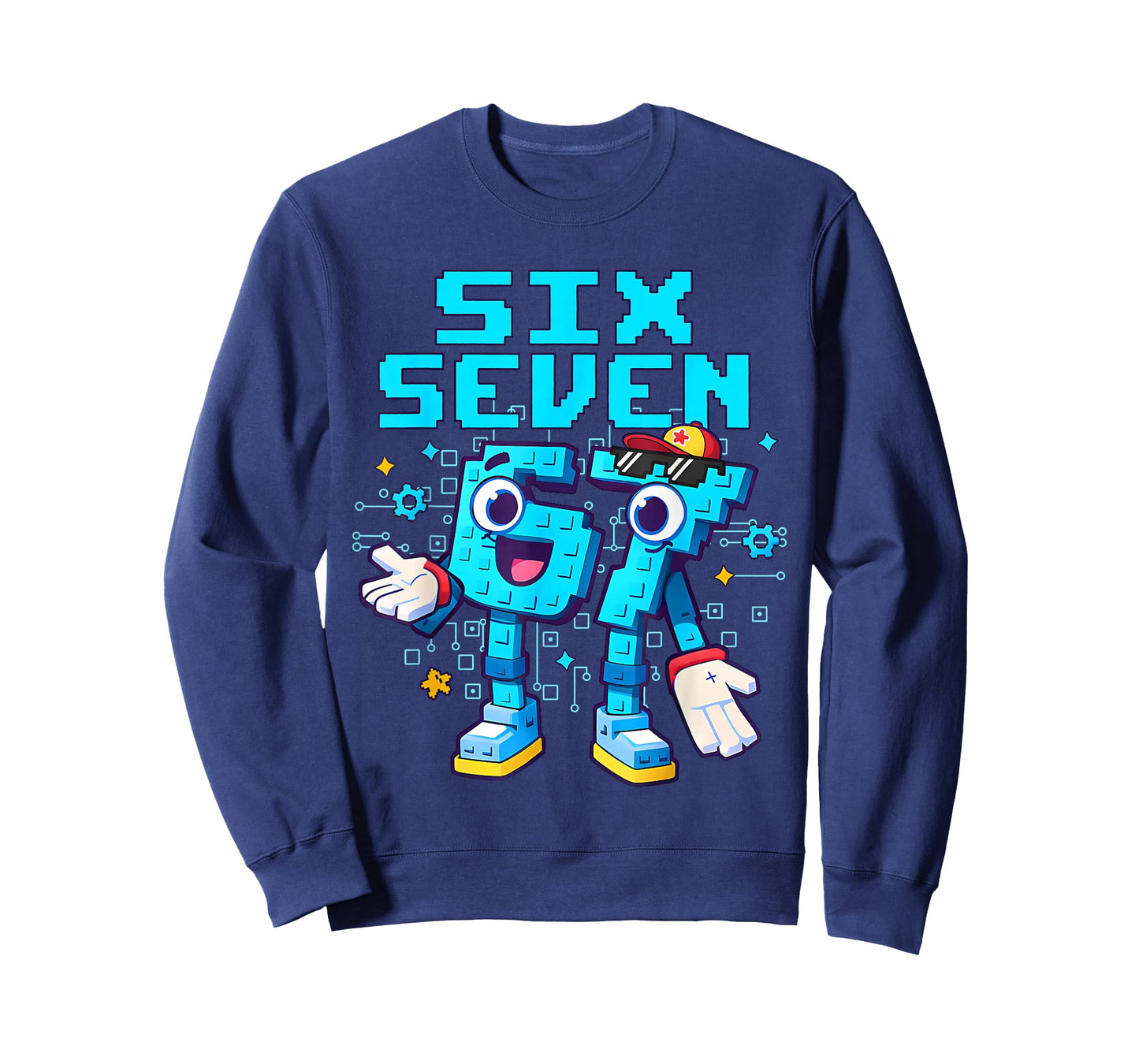 67 Six Seven 6-7 - Funny Italian Brainrot Kids Gaming Meme T-Shirt