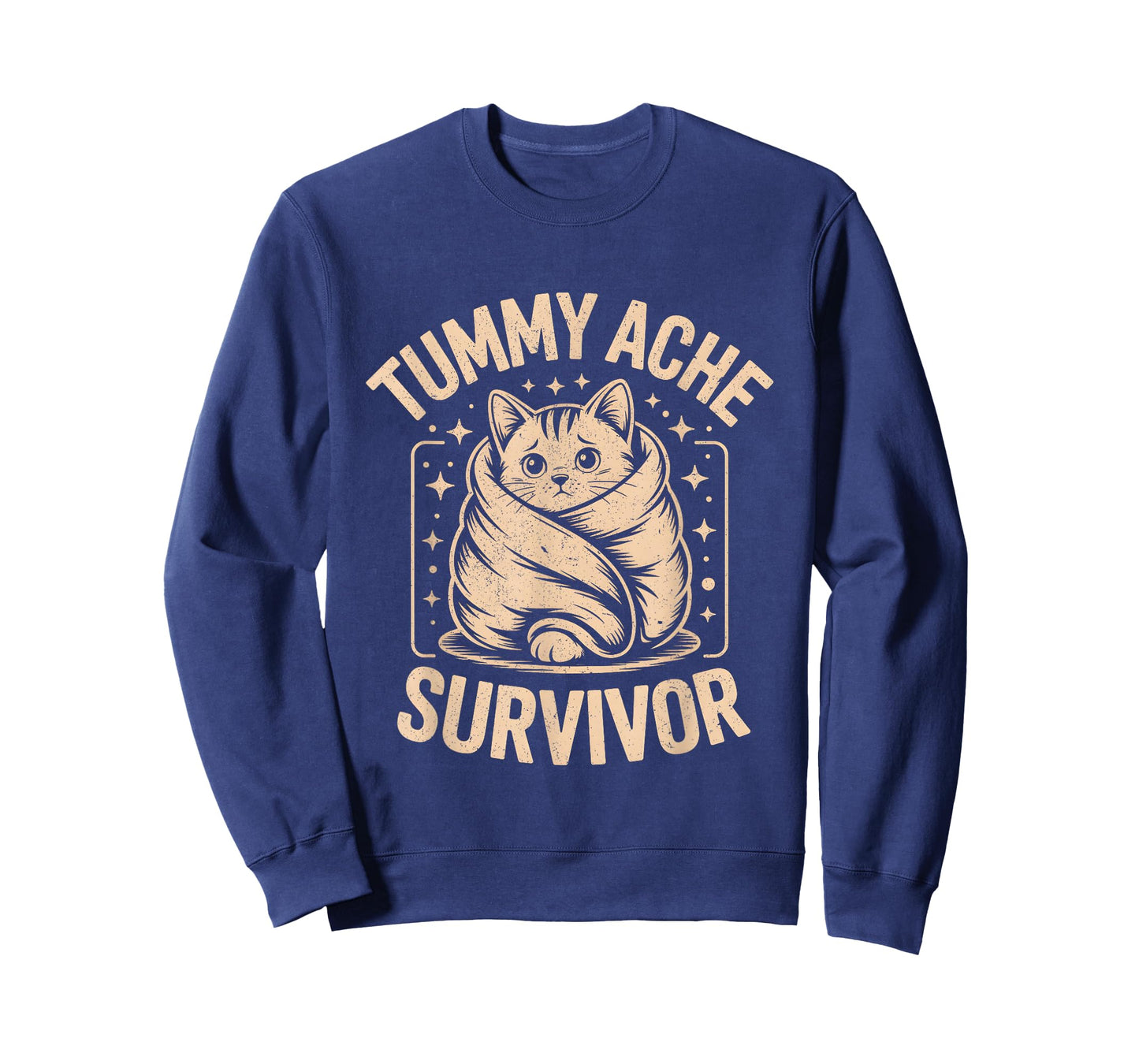 Tummy Ache Survivor Shirt Cat My Tummy Hurts T-Shirt
