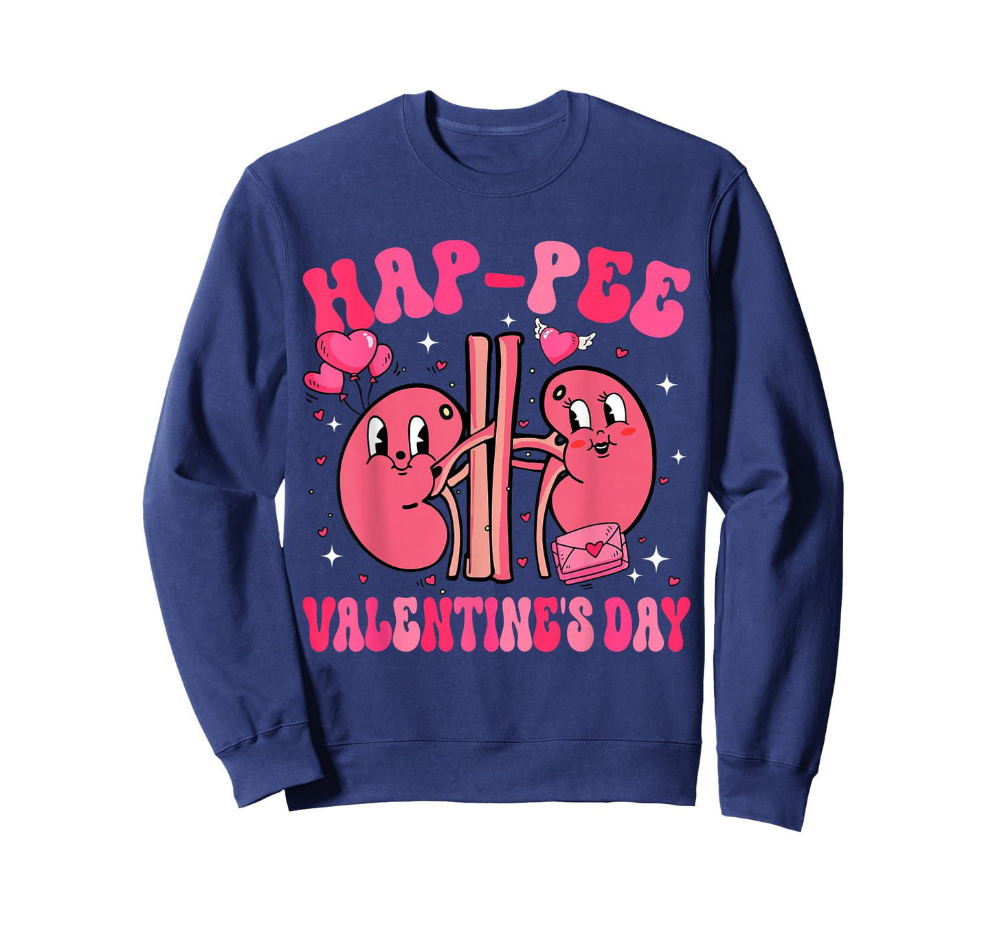 Retro Valentine Hap-Pee Kidney Urology Nurse Valentine's Day T-Shirt