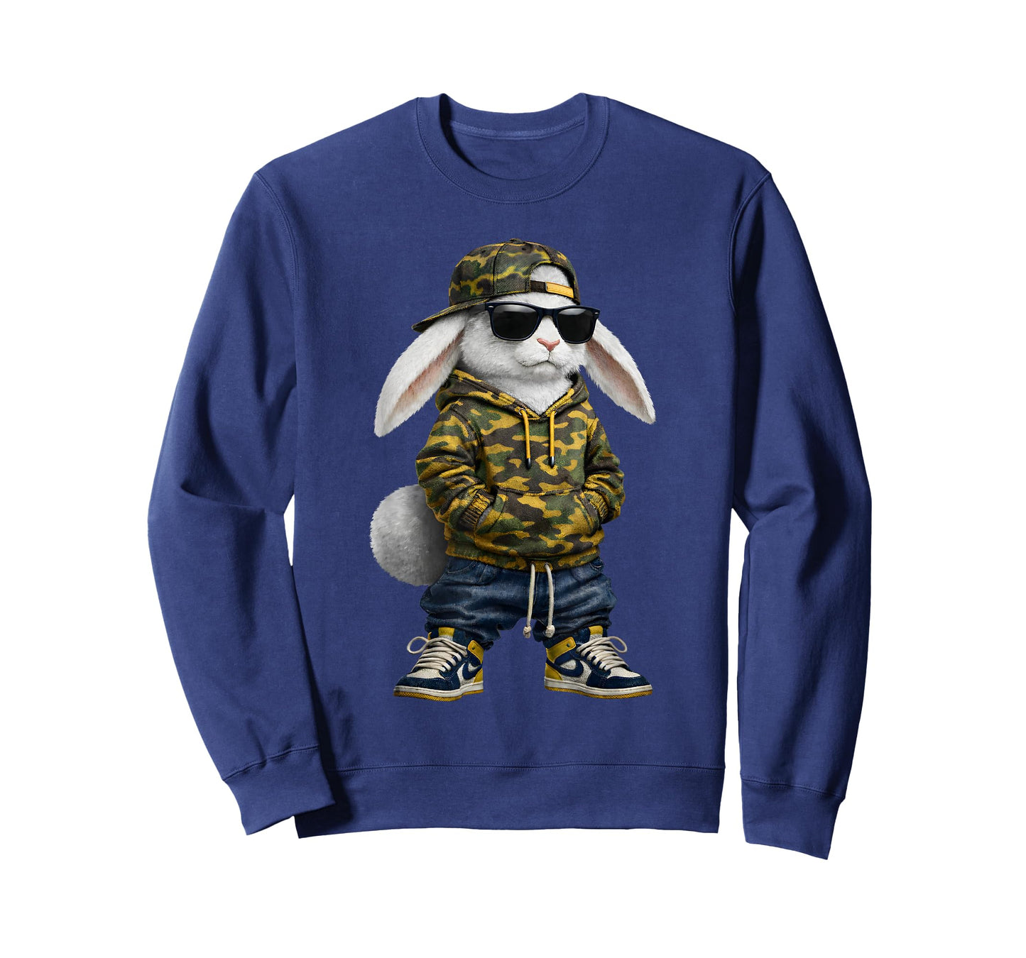 Funny Rabbit Hip Hop Bunny Camo Easter Men Boy Toddler Kid T-Shirt