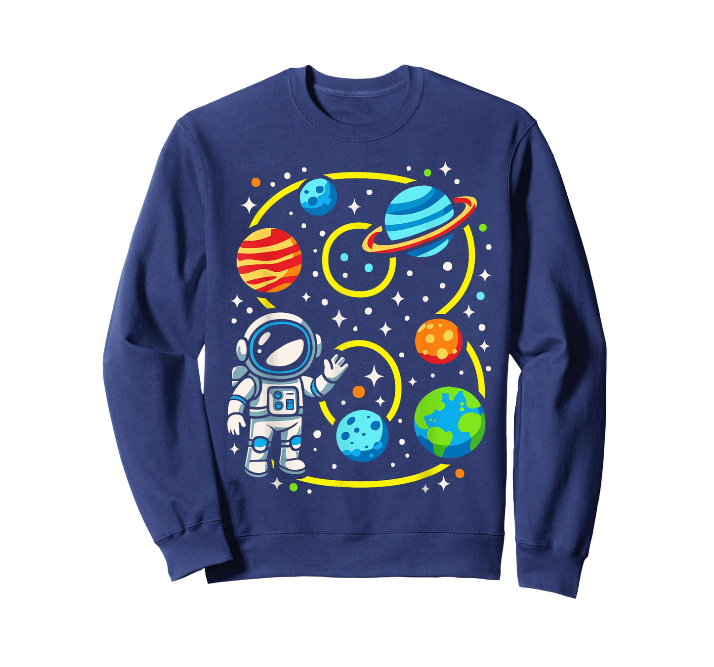 Astronaut 8th Birthday Party 8 Year Old Boy Girl Outer Space T-Shirt