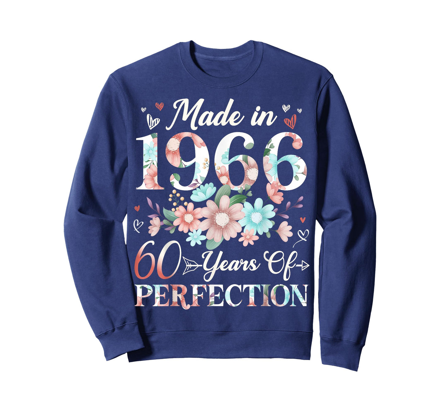 60 Year Old Made in 1966 Floral 60th Birthday Women T-Shirt