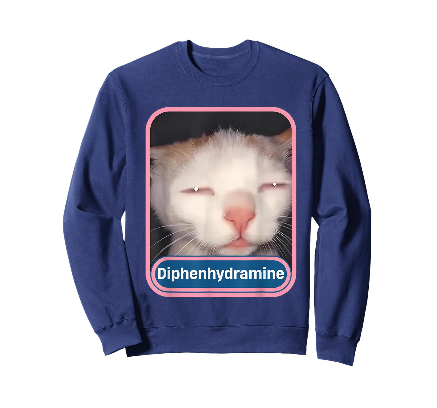 Diphenhydramine Silly Cat Y2K Funny Cat Meme Gen Z T-Shirt