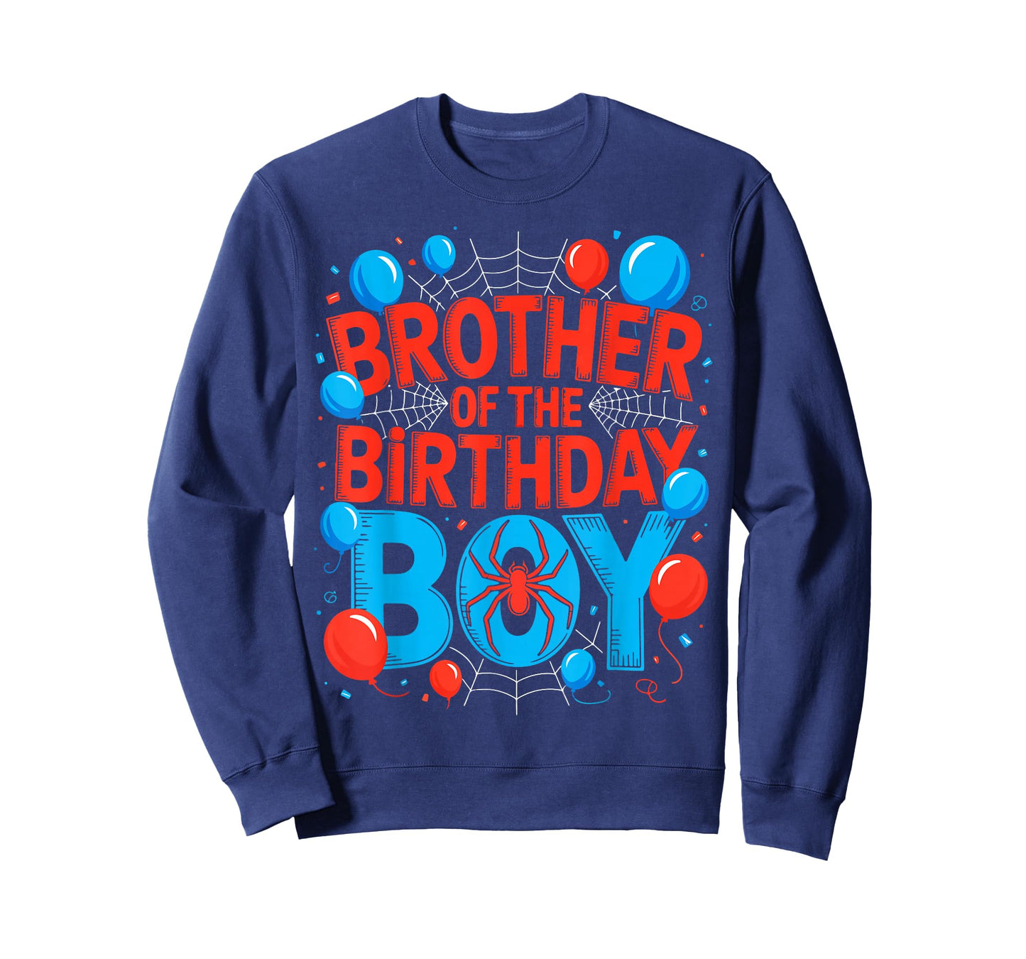 Brother of The Birthday Boy Spider Web Party T-Shirt