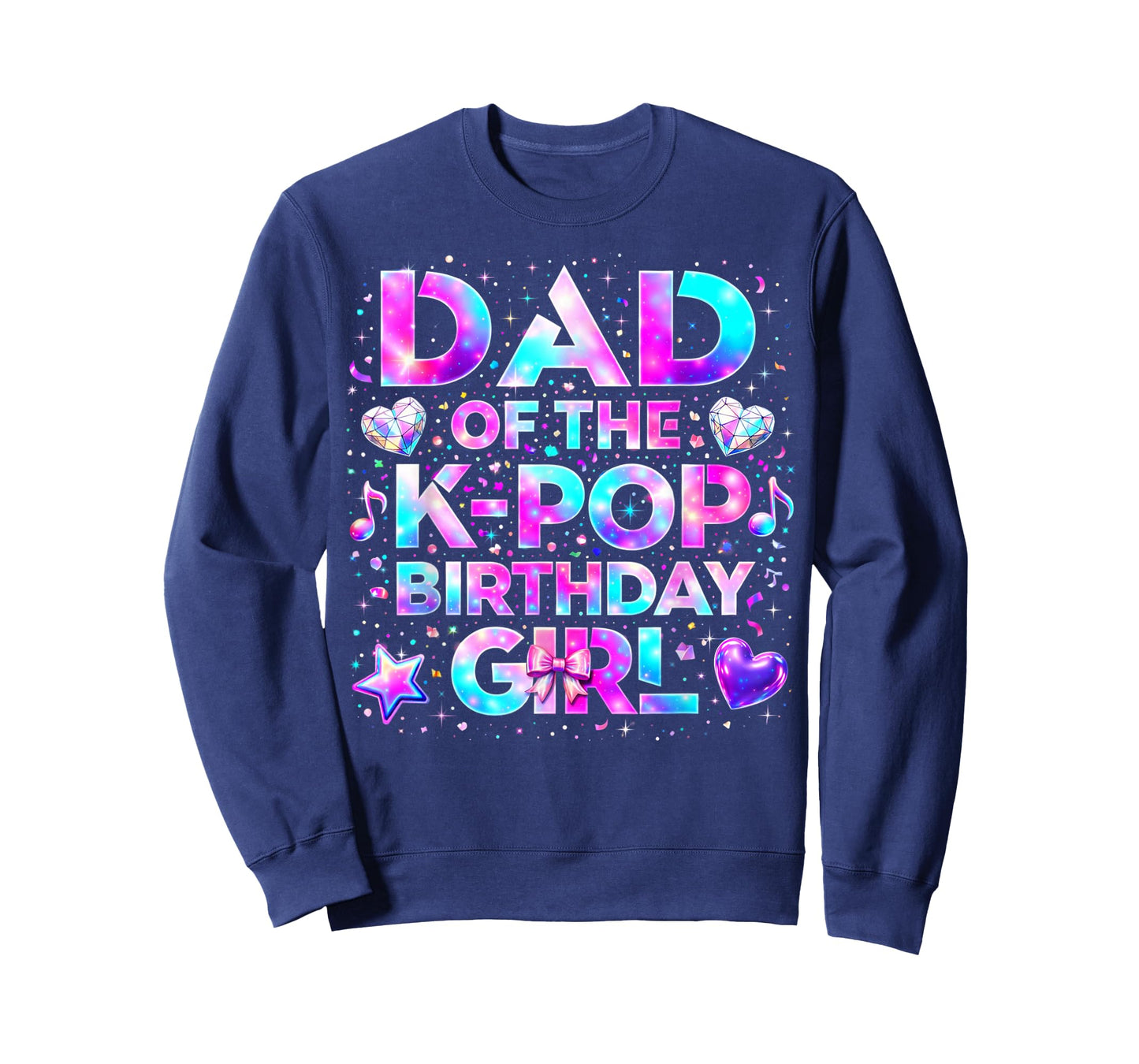 Dad of The K-Pop Birthday Girls Korean Music T-Shirt