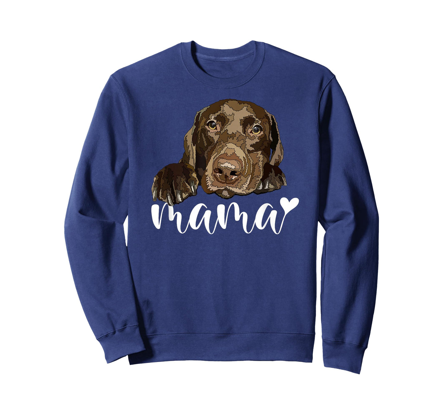 Chocolate Lab Mama Brown Labrador Mom The Dog Mother T-Shirt