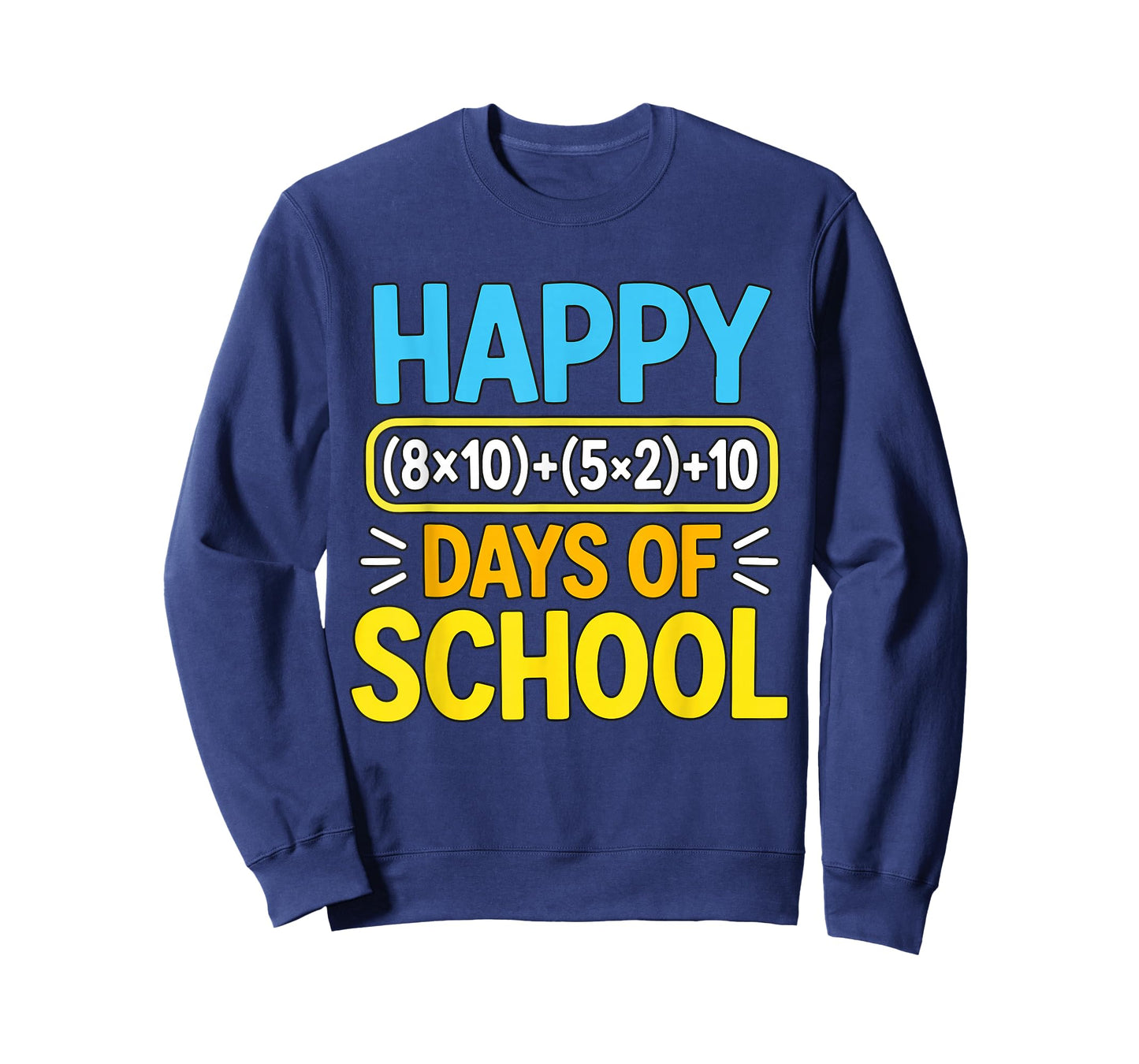 Happy 100 Days School Math Equation 100th Day of School Kids T-Shirt