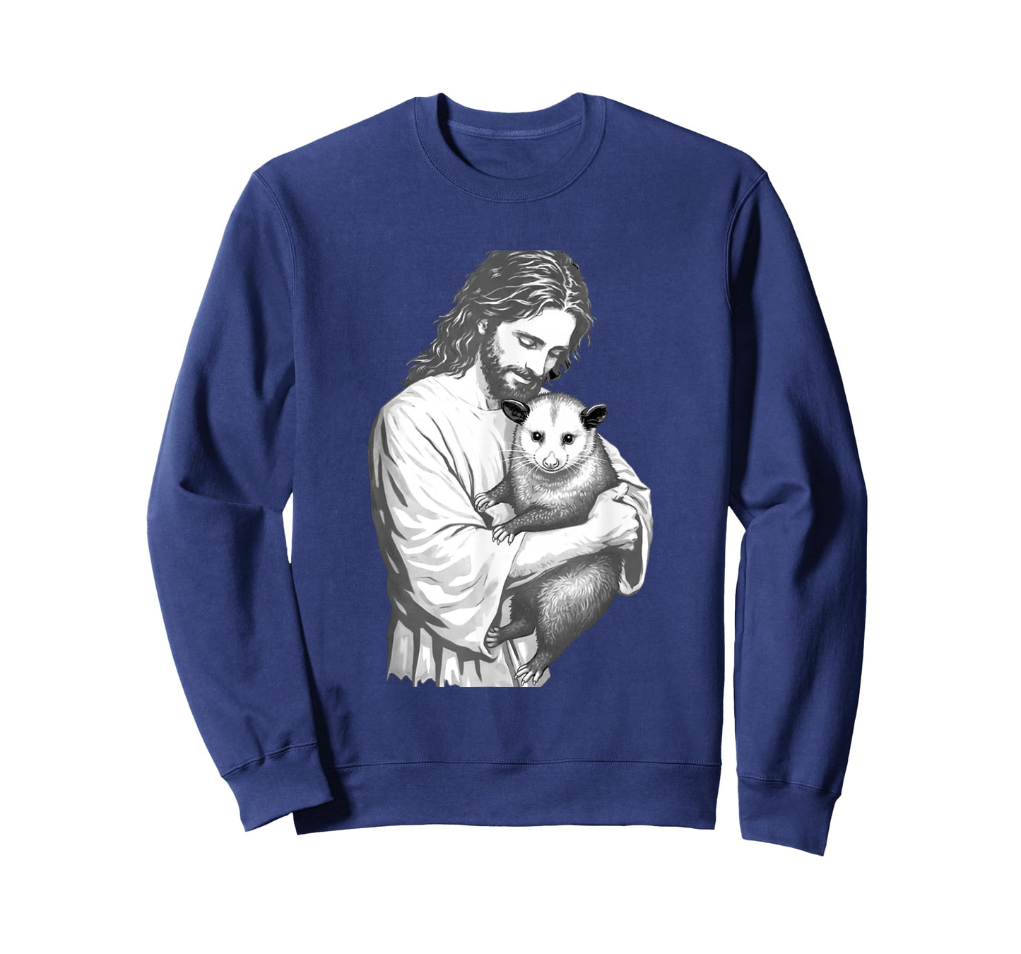 Funny Jesus Opossum Christian Faith Animal Art Graphic T-Shirt