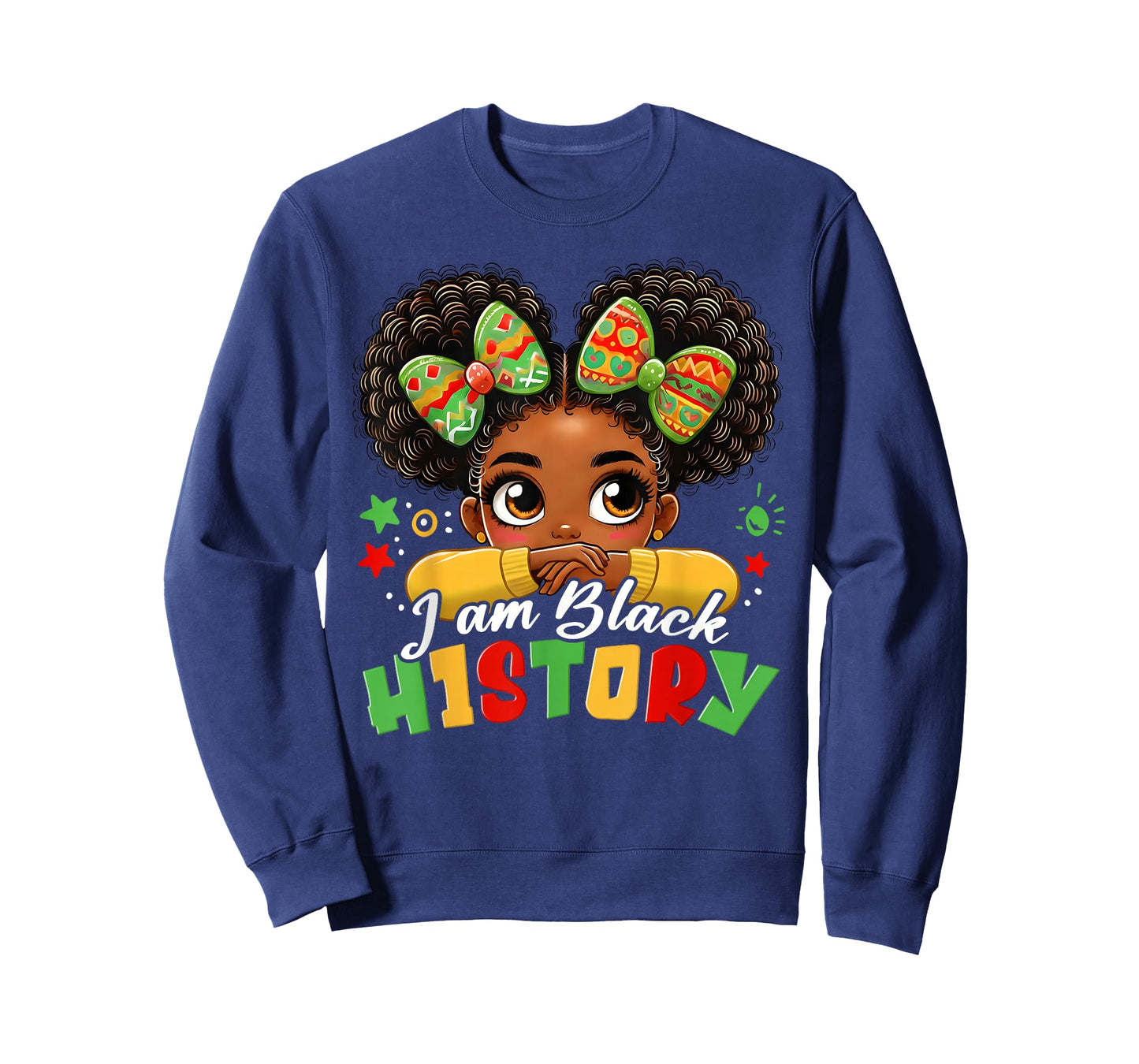 I Am Black History Kids Girls Womens Black History Month T-Shirt