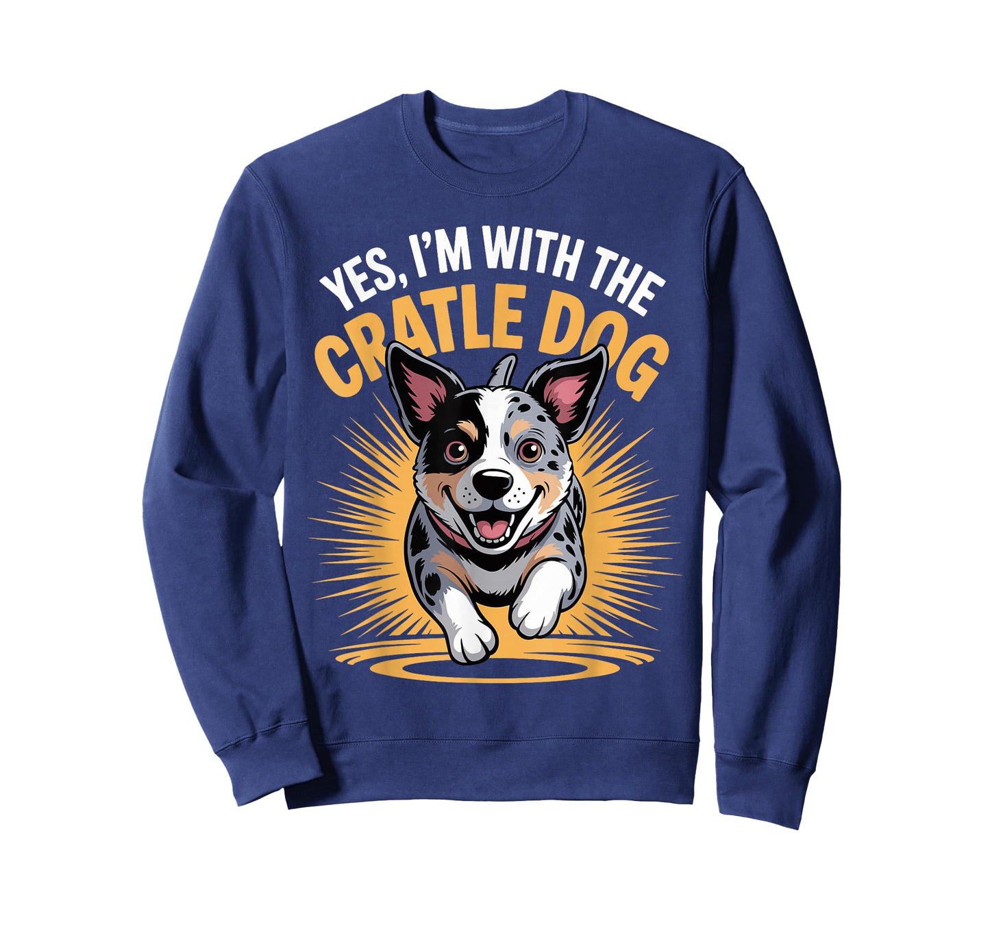 Funny Pet Dog Yes I'm with The Crazy Australian Cattle Dog T-Shirt