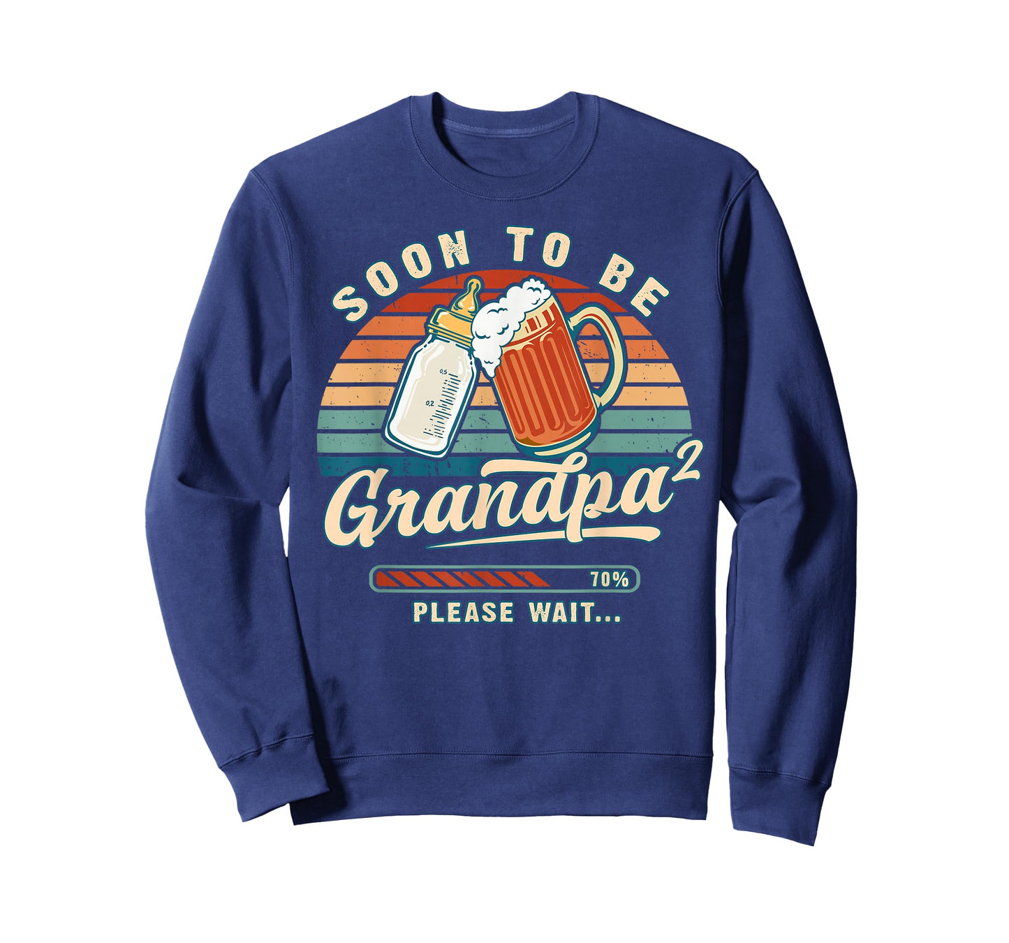 Soon to Be Grandpa 2 Again Please Wait Baby Reveal T-Shirt