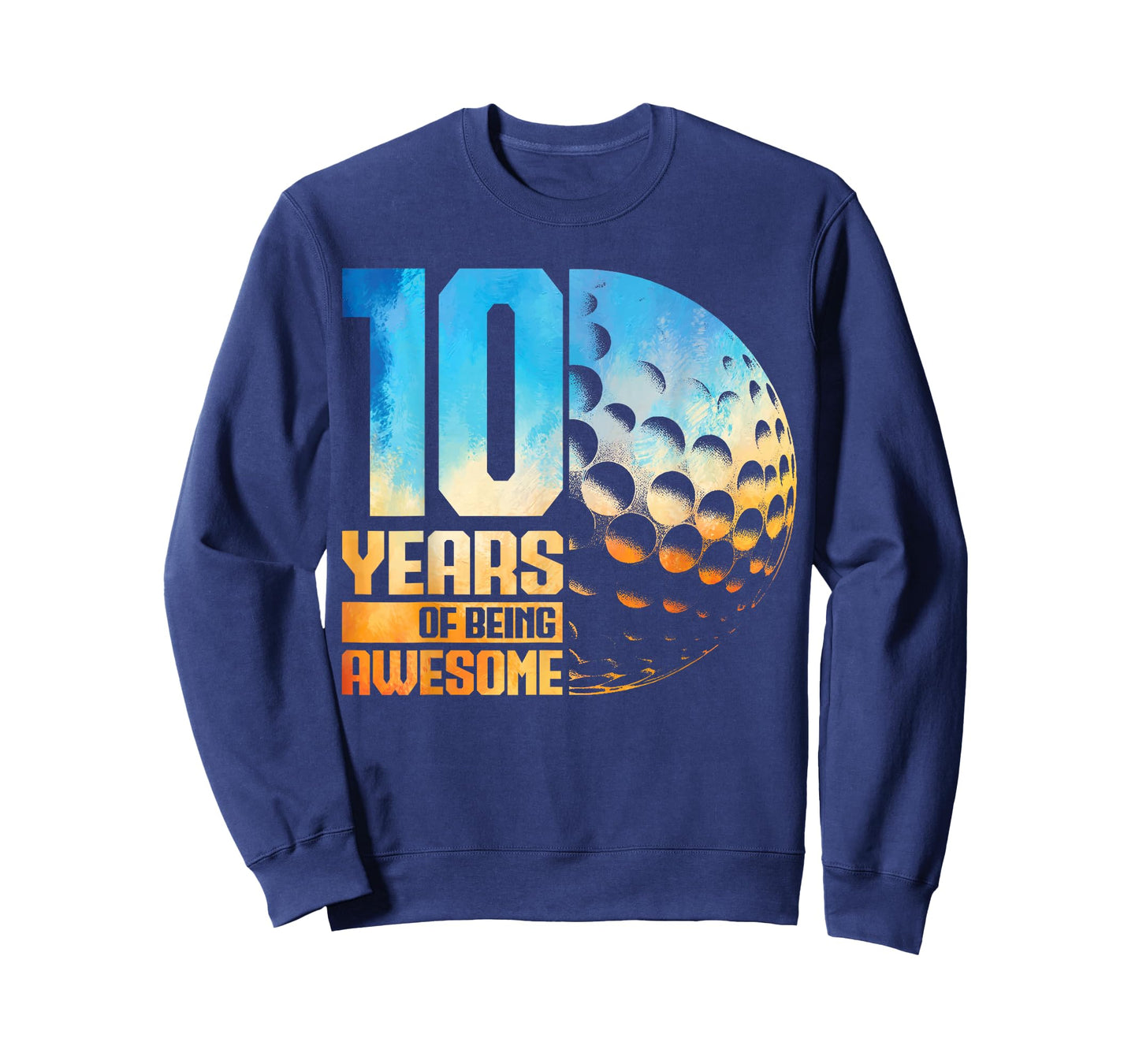 10th Birthday Boys Golf Player Golf 10 Years Old T-Shirt