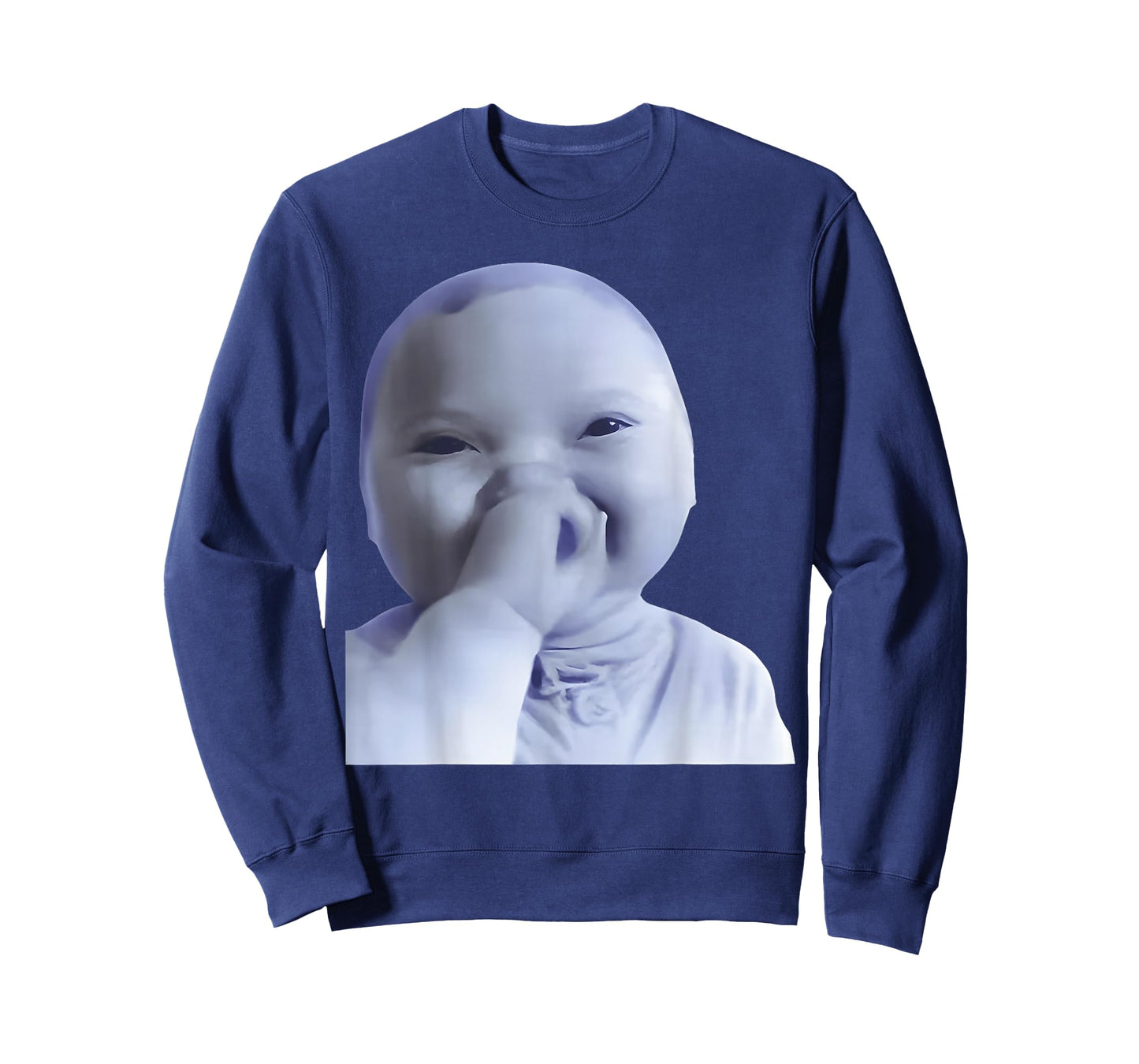 Funny Holding Back A Laugh Ai Baby Laughing Meme T-Shirt
