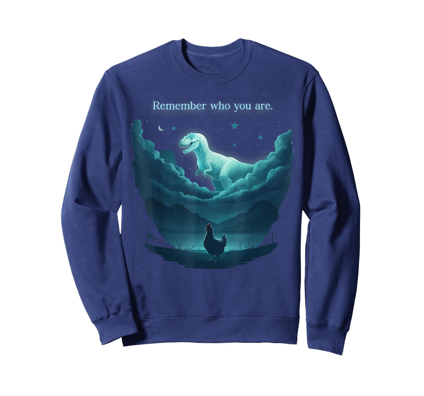 Vintage Remember Who You are Dinosaur Chicken T-Shirt