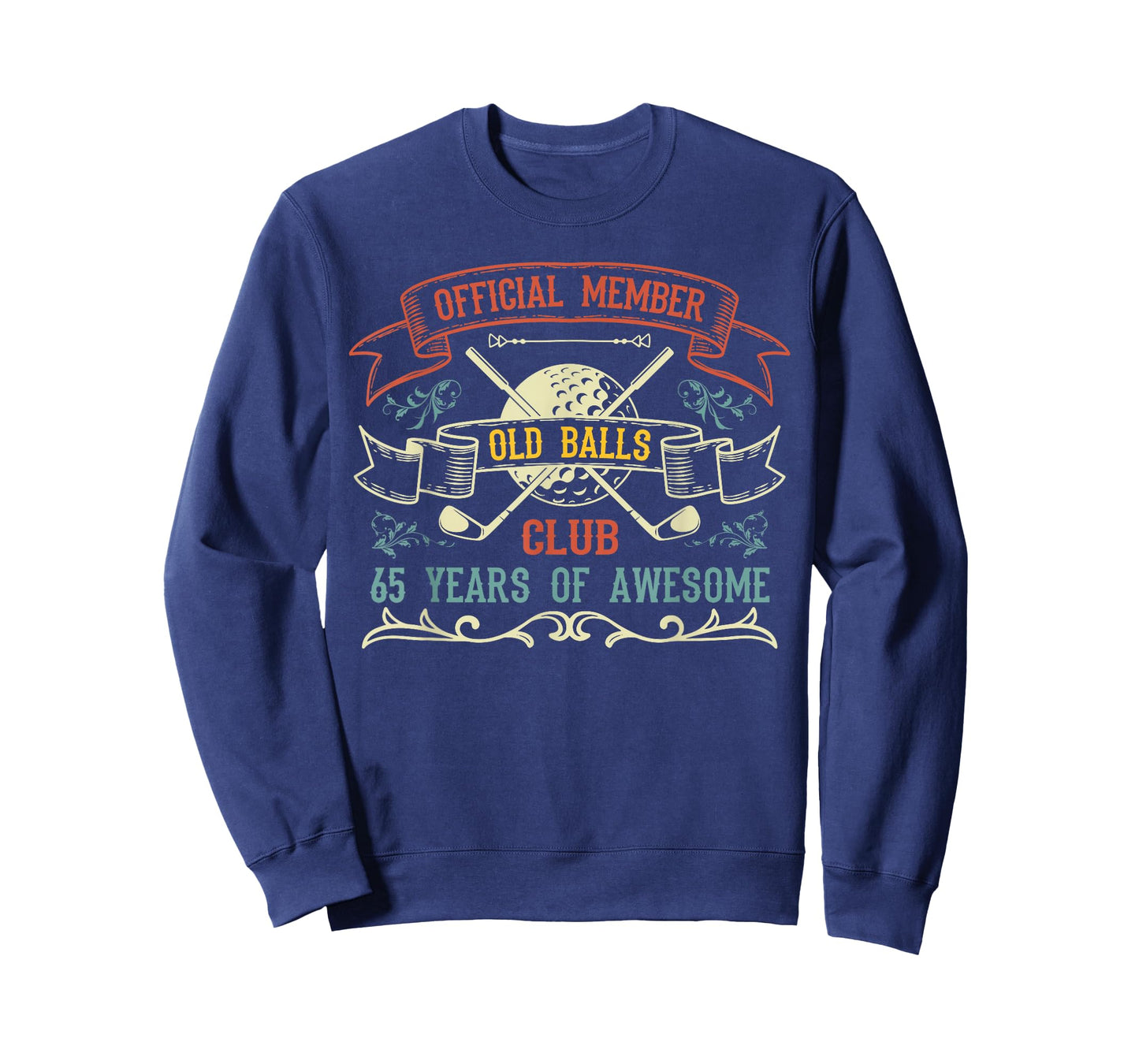 Funny 65th Birthday Old Balls Club 65 Year Old Golfer T-Shirt