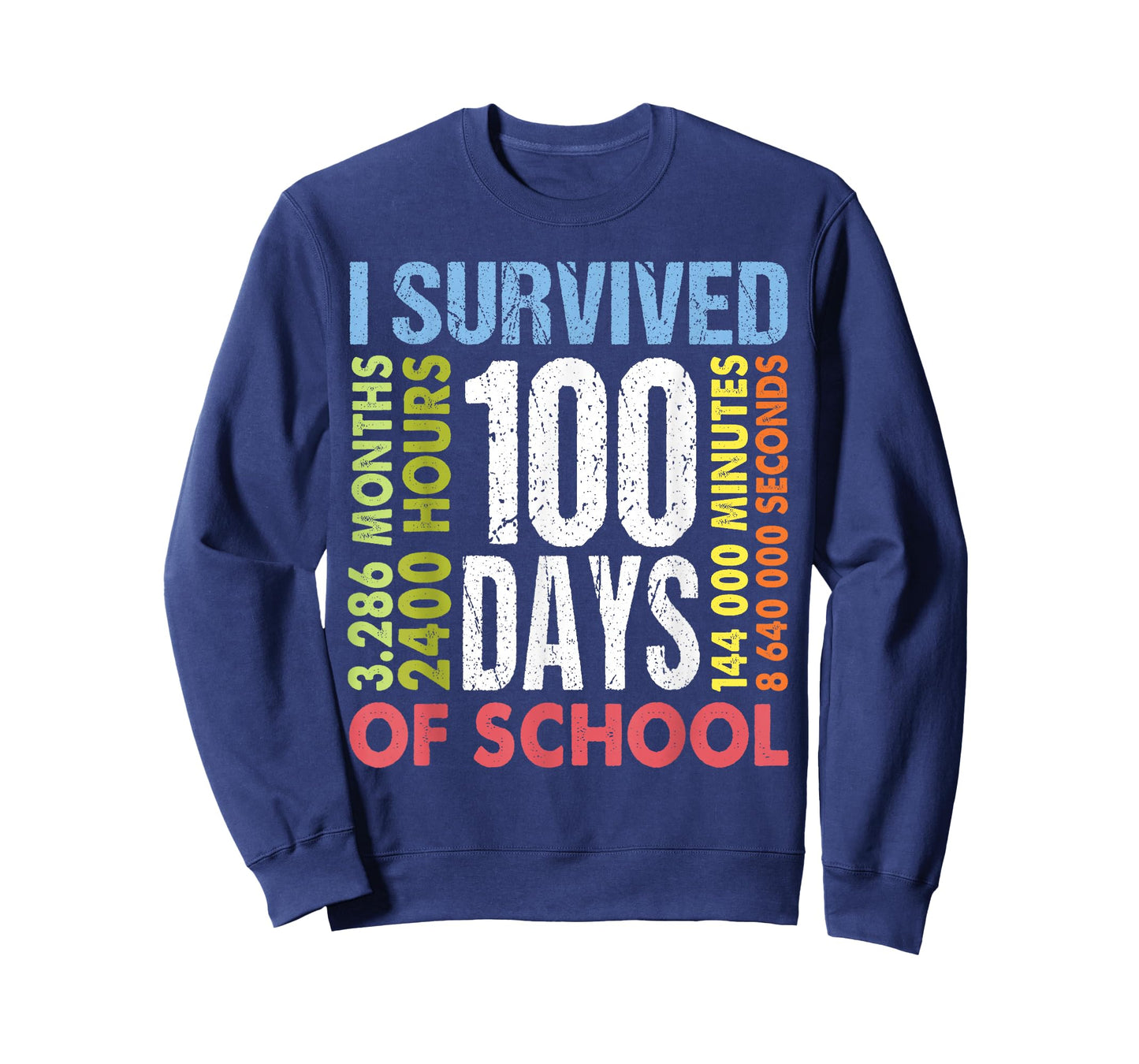 Funny I Survived 100 Days of School Boys Girls Teachers T-Shirt