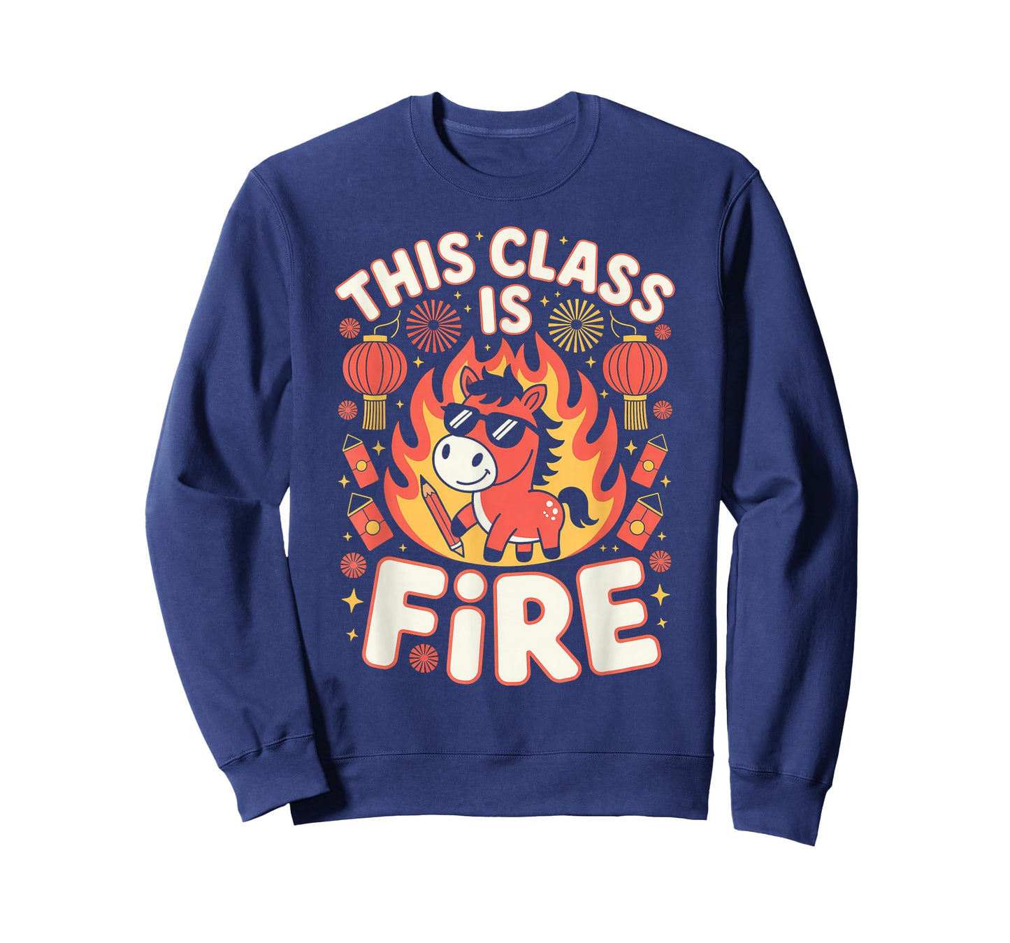 Year of The Fire Horse Teacher Chinese Lunar New Year 2026 T-Shirt