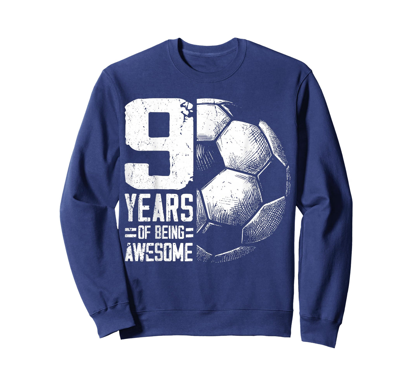 9th Birthday Boy Girl Soccer Player Football 9 Years Old T-Shirt