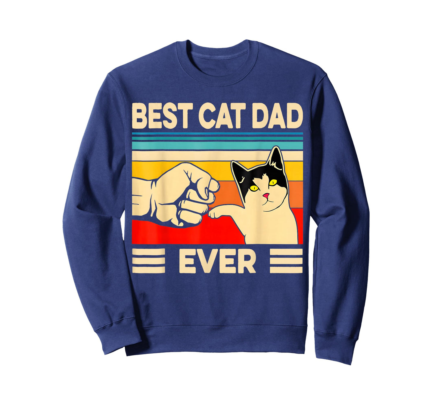 Cat-Shirt Men Best Cat Dad Ever Funny Cat Lover Gift T-Shirt