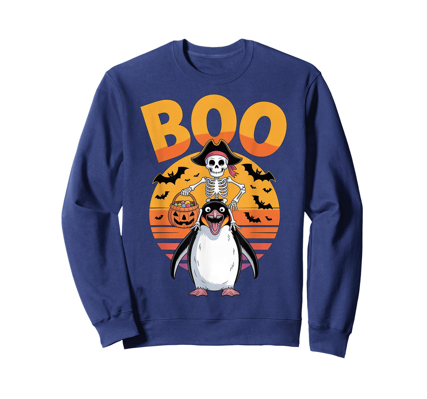 Spooky Penguin Costume on Boo Penguin Halloween T-Shirt