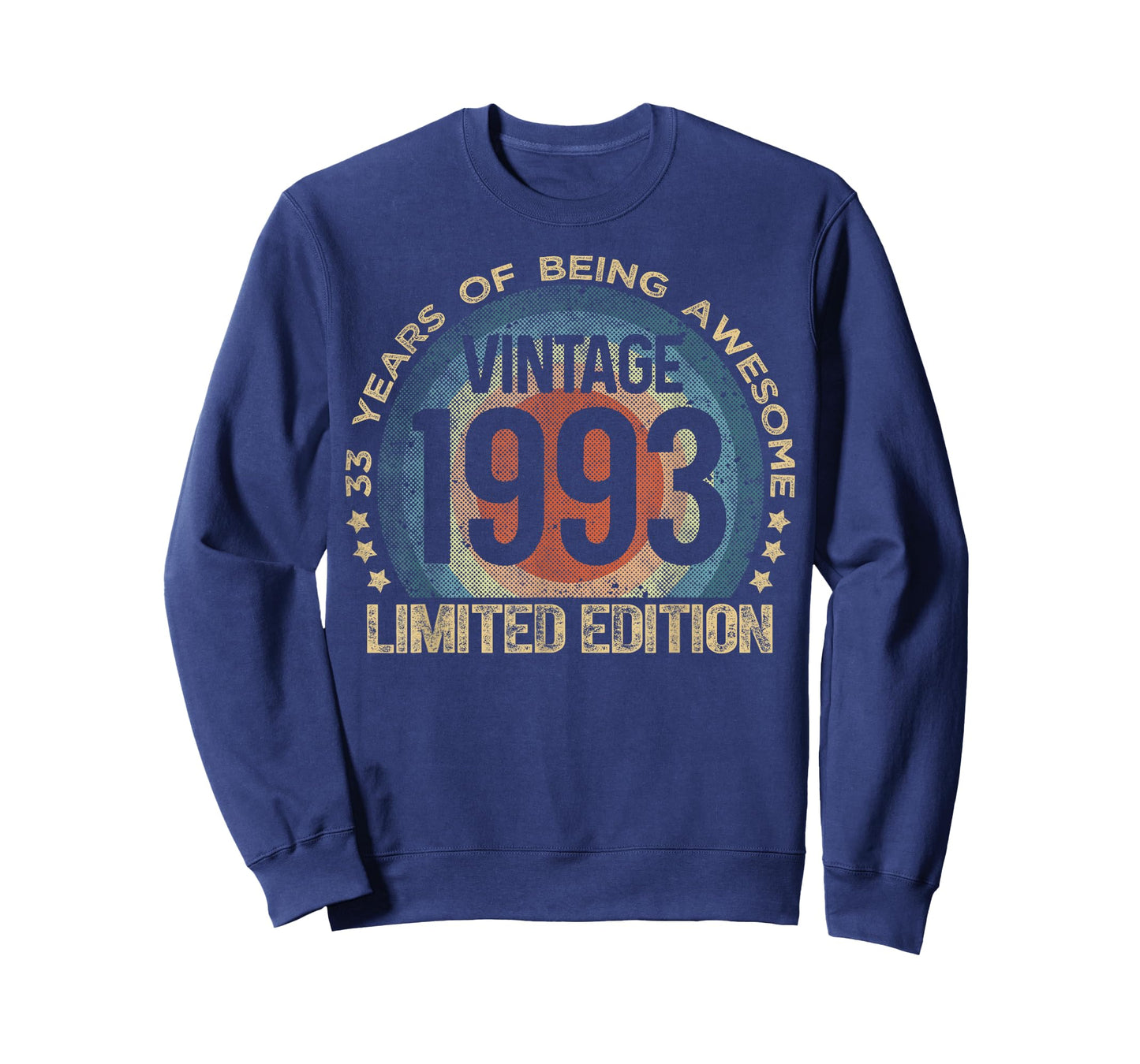 33 Year Old Gifts Vintage 1993 Limited Edition 33rd Birthday T-Shirt