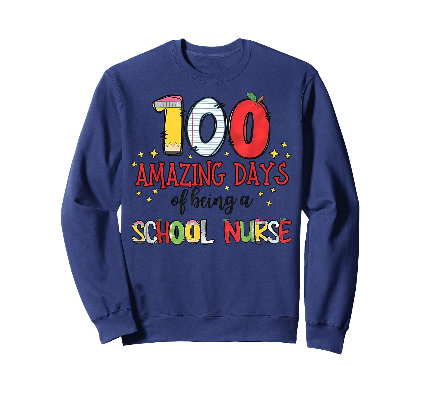 100 Days of Nurse Nursing School 100 Days of School T-Shirt