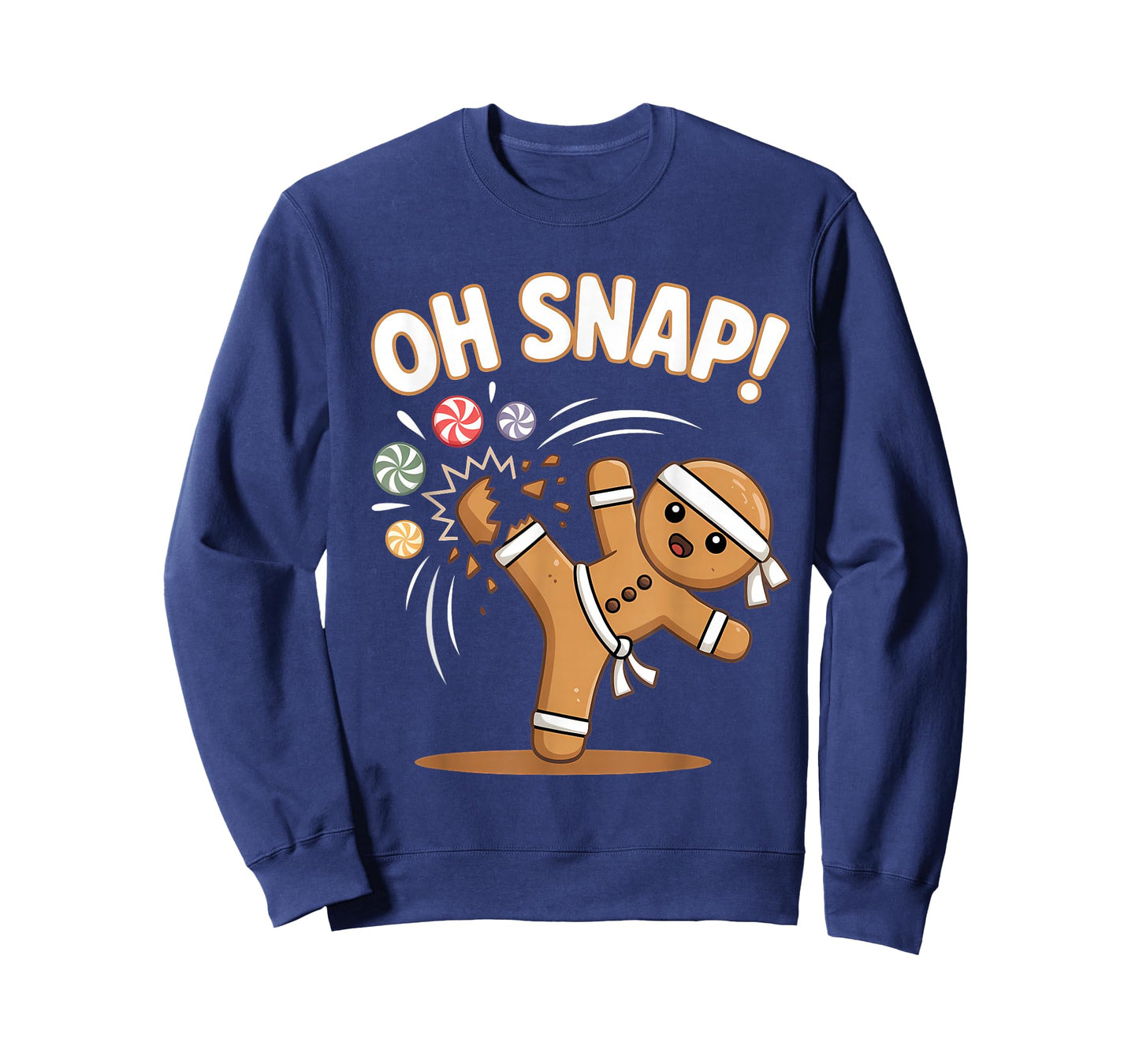 Oh Snap Gingerbread Karate Kick Fun T-Shirt