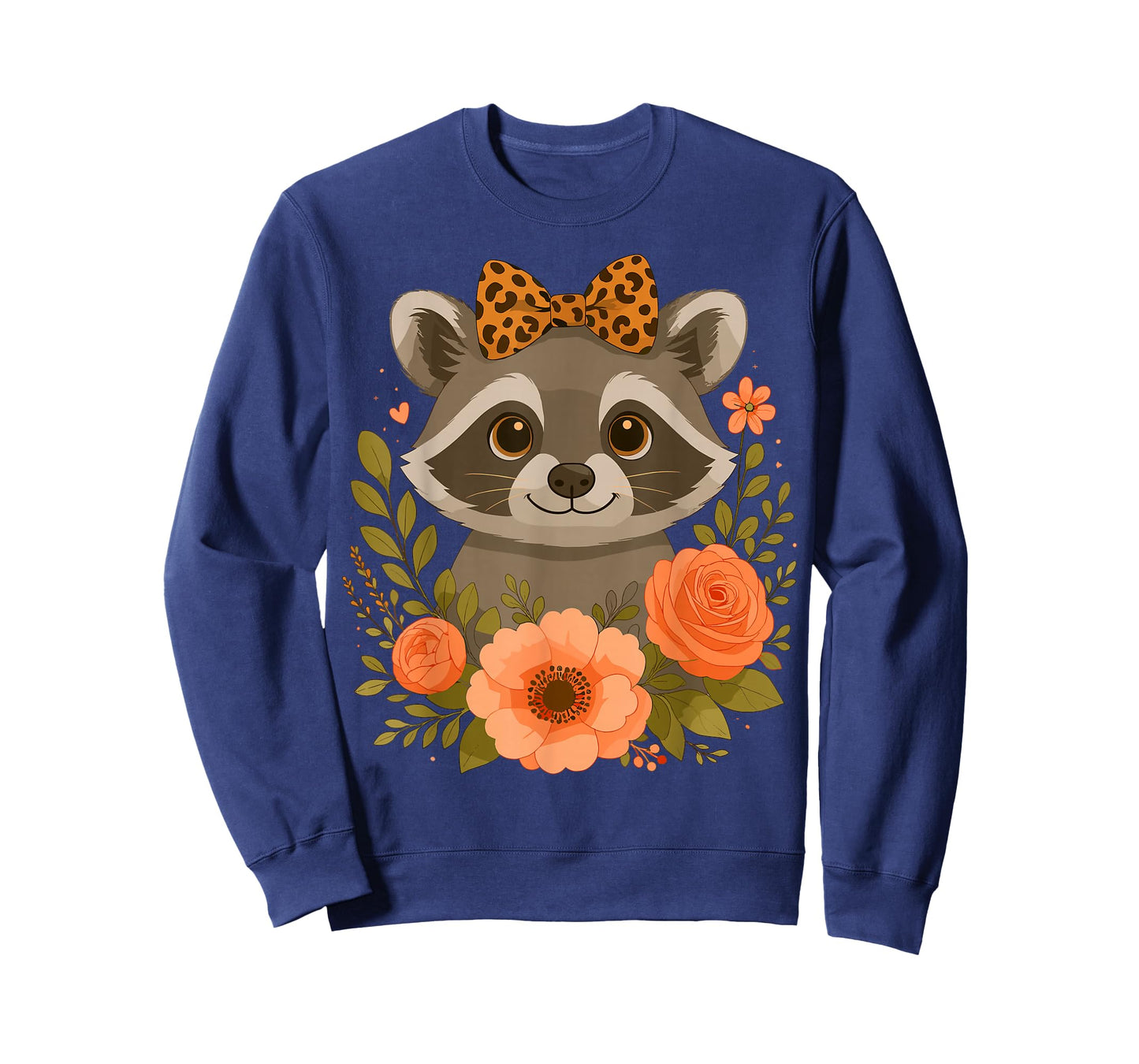 Floral Raccoon with Bow T-Shirt