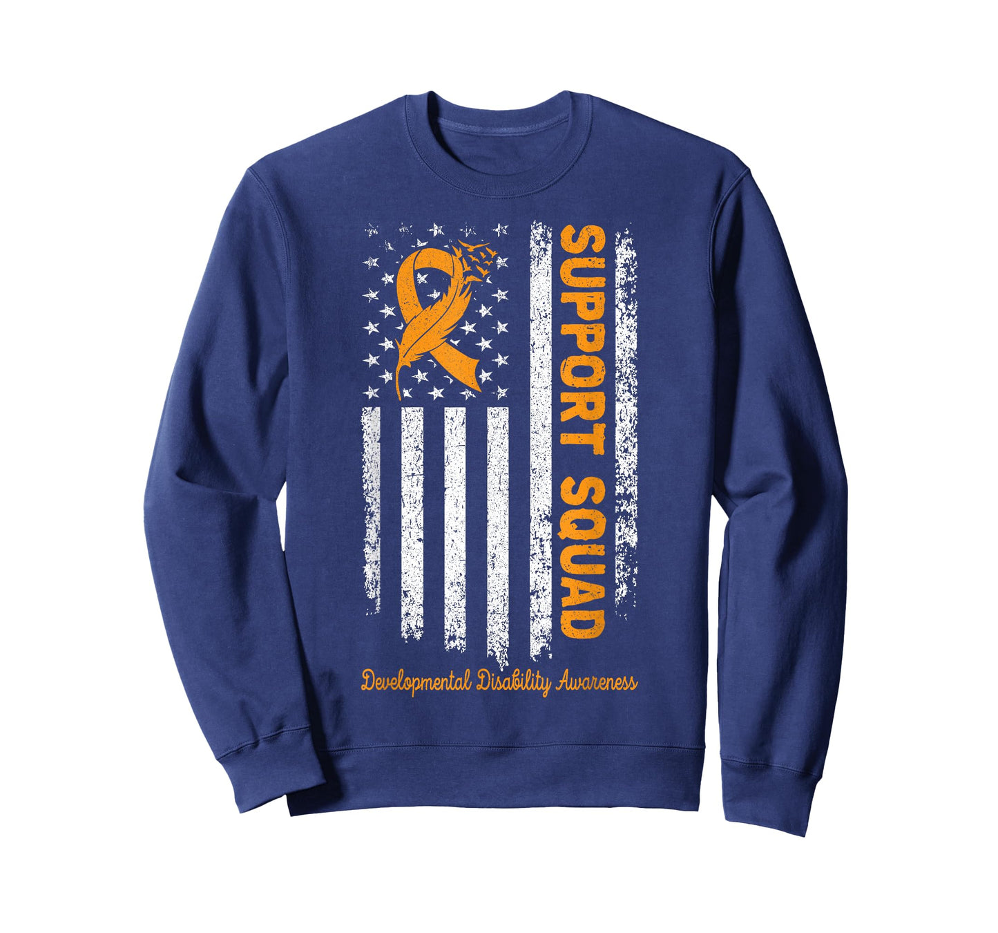 Developmental Disability Awareness Support Squad Wear Orange T-Shirt