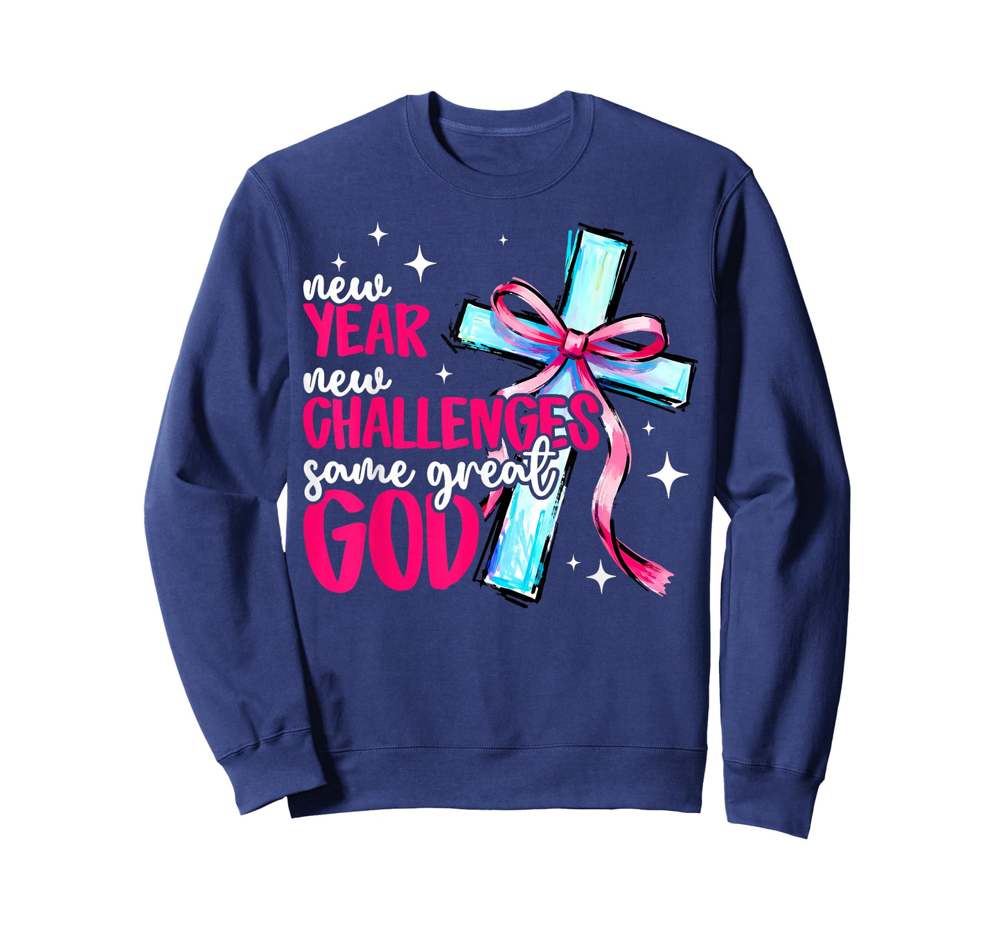New Year New Challenges Sam Great God Christian New Year Eve T-Shirt