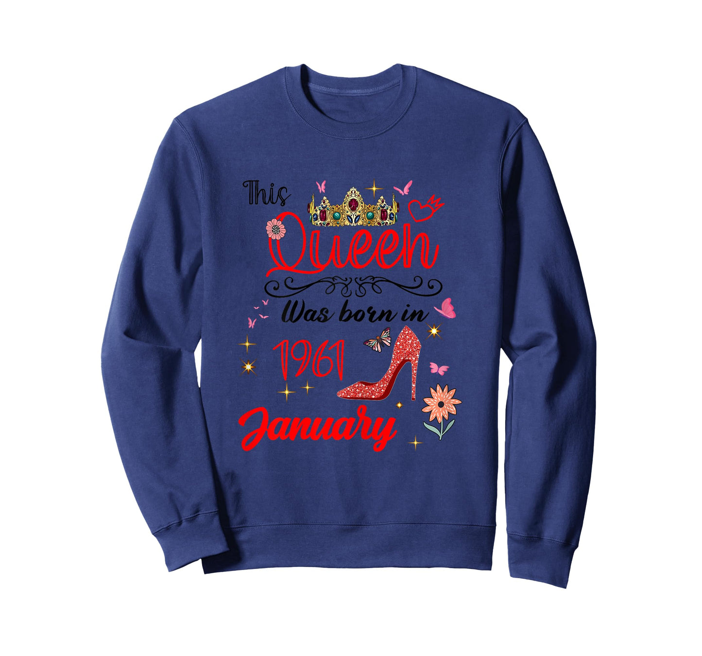 January 1961 Birthday This Queen was Born in January 1961 T-Shirt