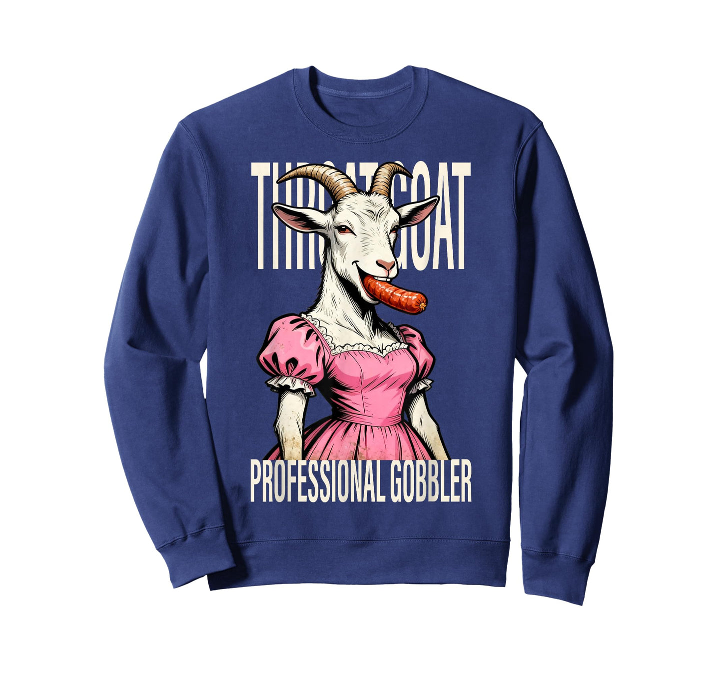 Throat Goat Funny Streetwear Adult Humor Bootleg Y2K Cool T-Shirt