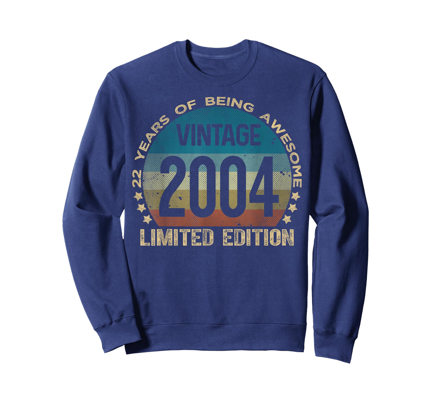 22 Year Old Gifts Vintage 2004 Limited Edition 22nd Birthday T-Shirt