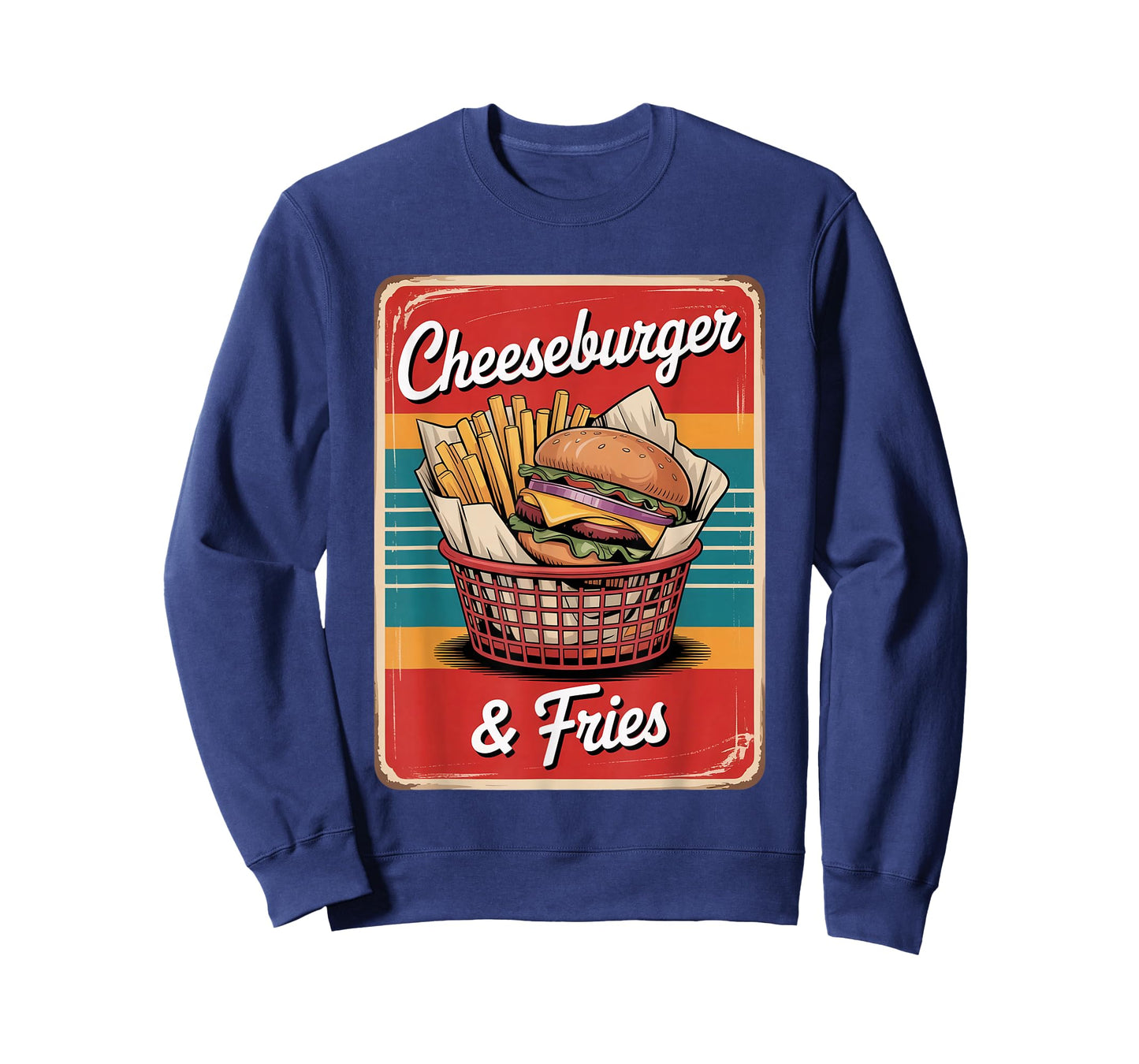 Vintage Cheeseburger & Fries T-Shirt
