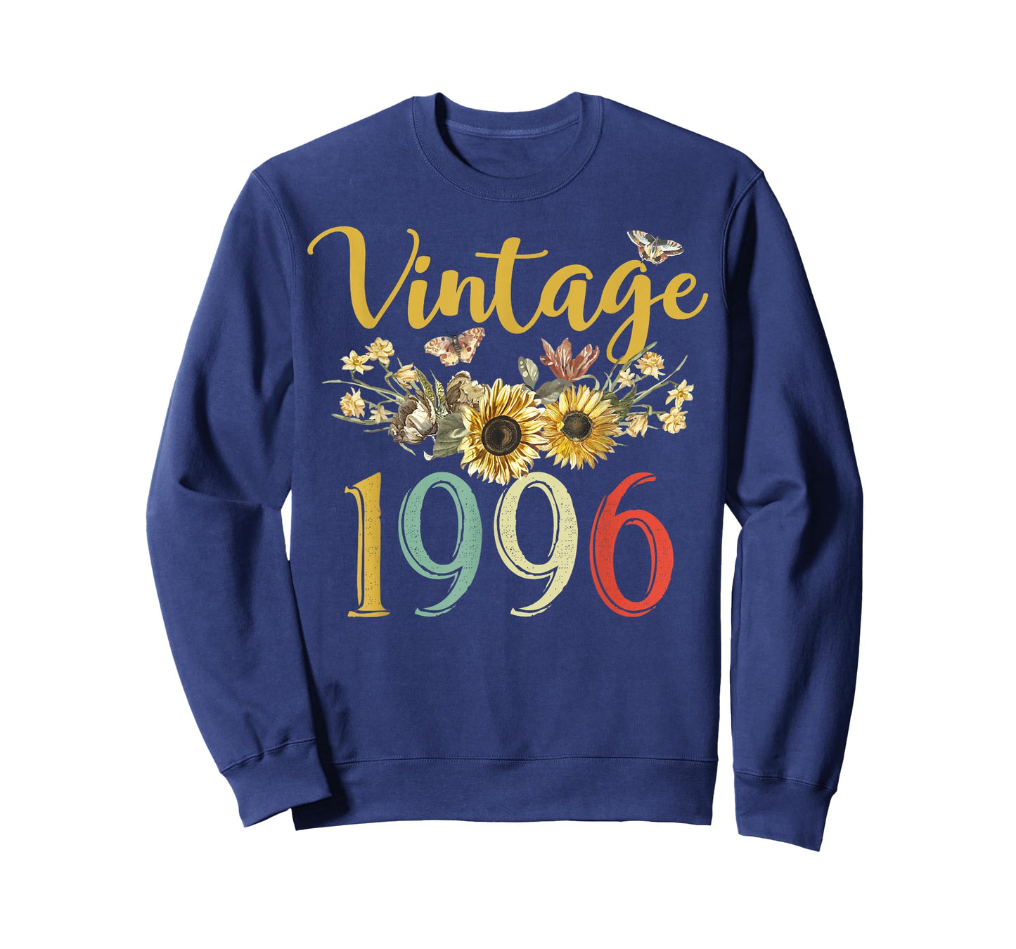 Vintage 1996 Sunflower 30th Birthday Awesome Since 1996 T-Shirt