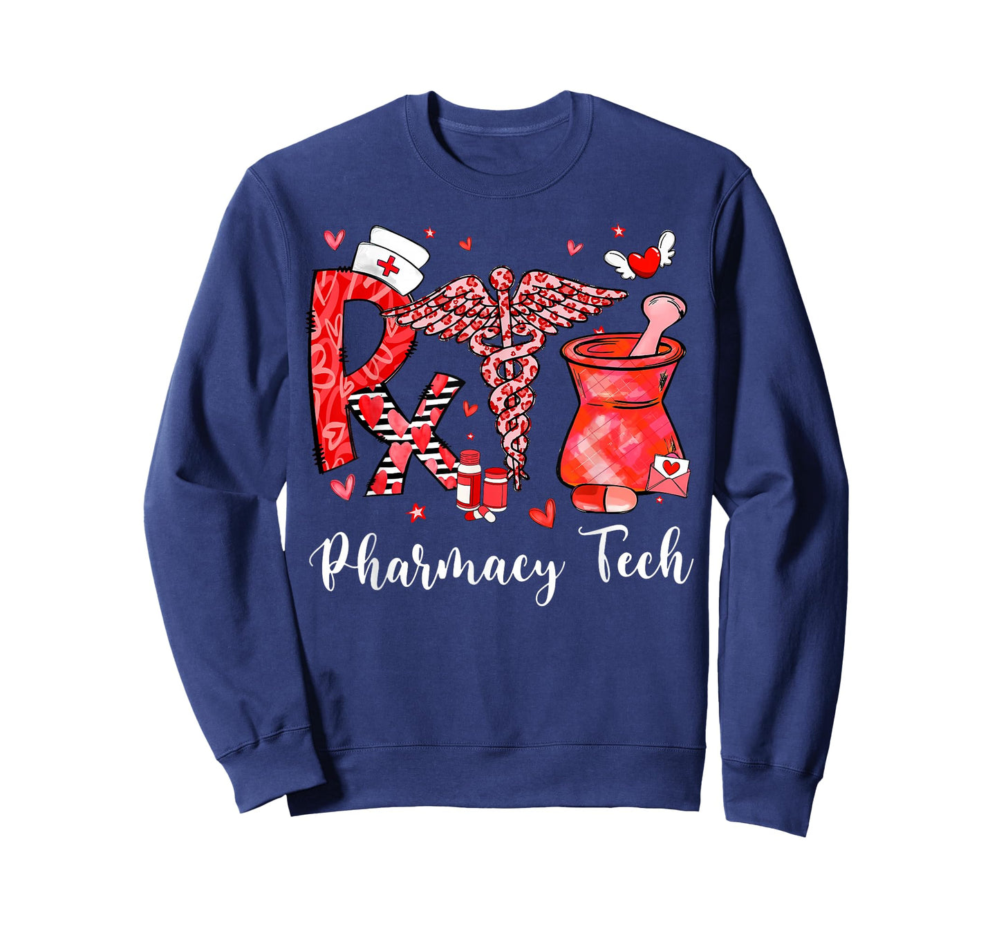 Rx Nurse Pharmacy Tech Valentines Day PharmD Pharmacist T-Shirt