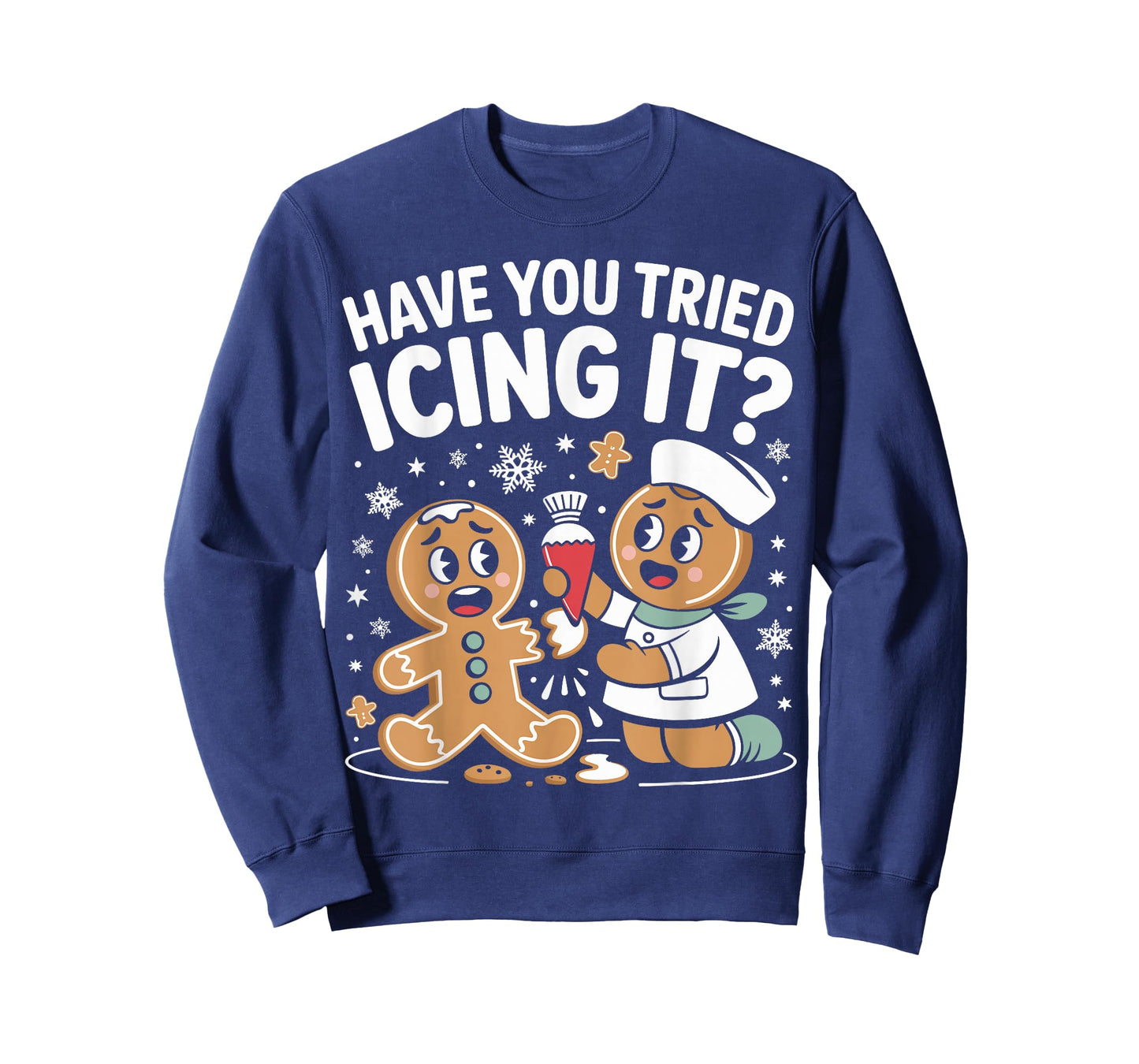Funny Nurse Christmas Have You Tried Icing It Gingerbread T-Shirt