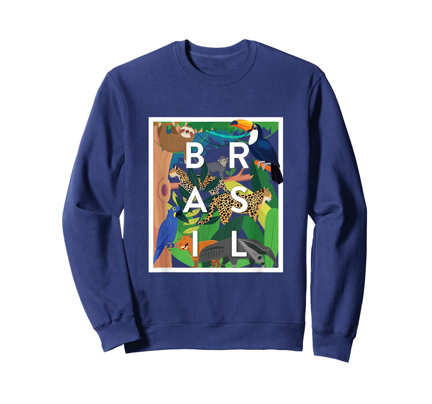 Brasil Jungle Animals Word Art - Brazil Souvenir T-Shirt