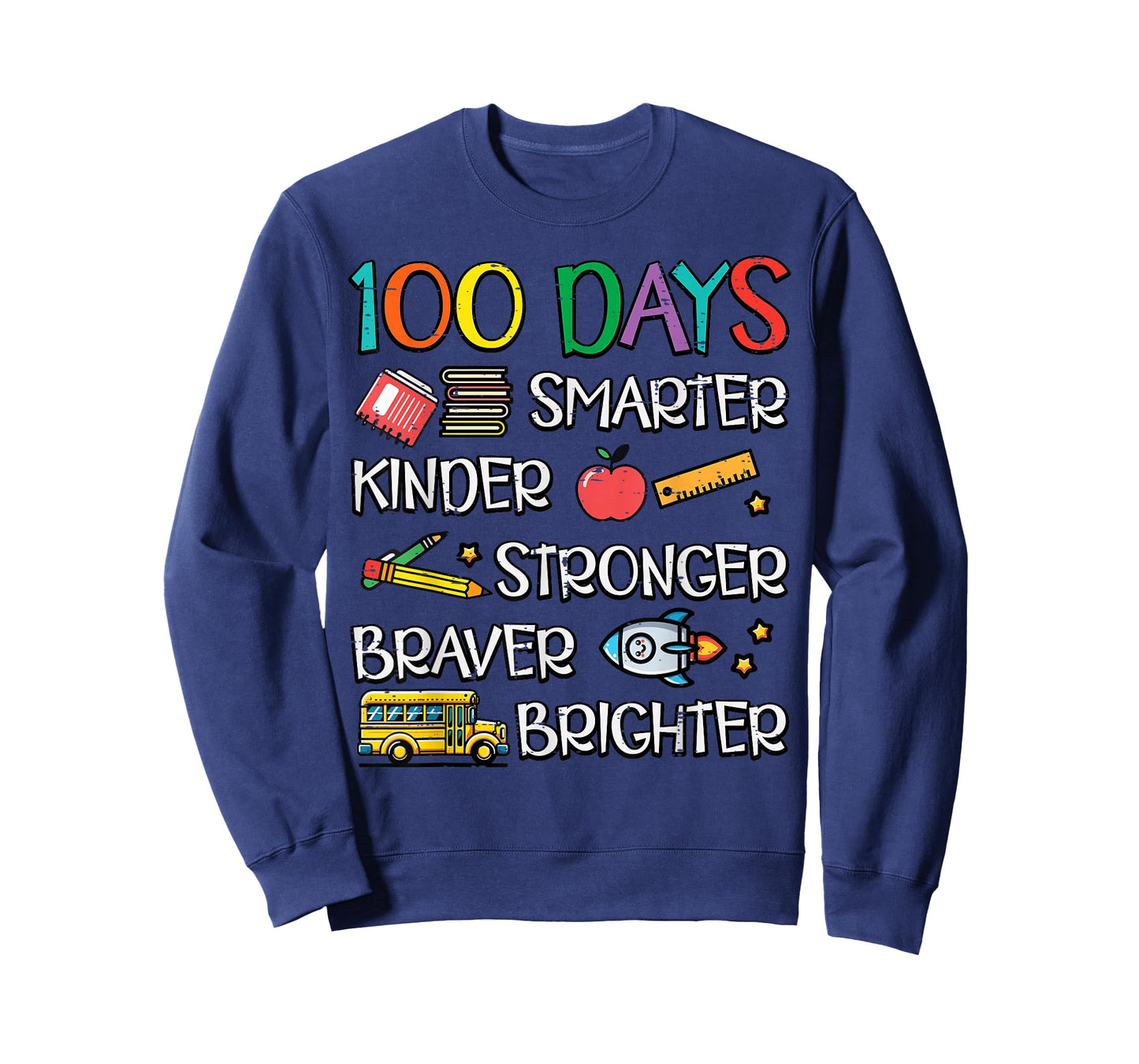100 Days Smarter Kinder 100th Day of School Kids Women Men T-Shirt
