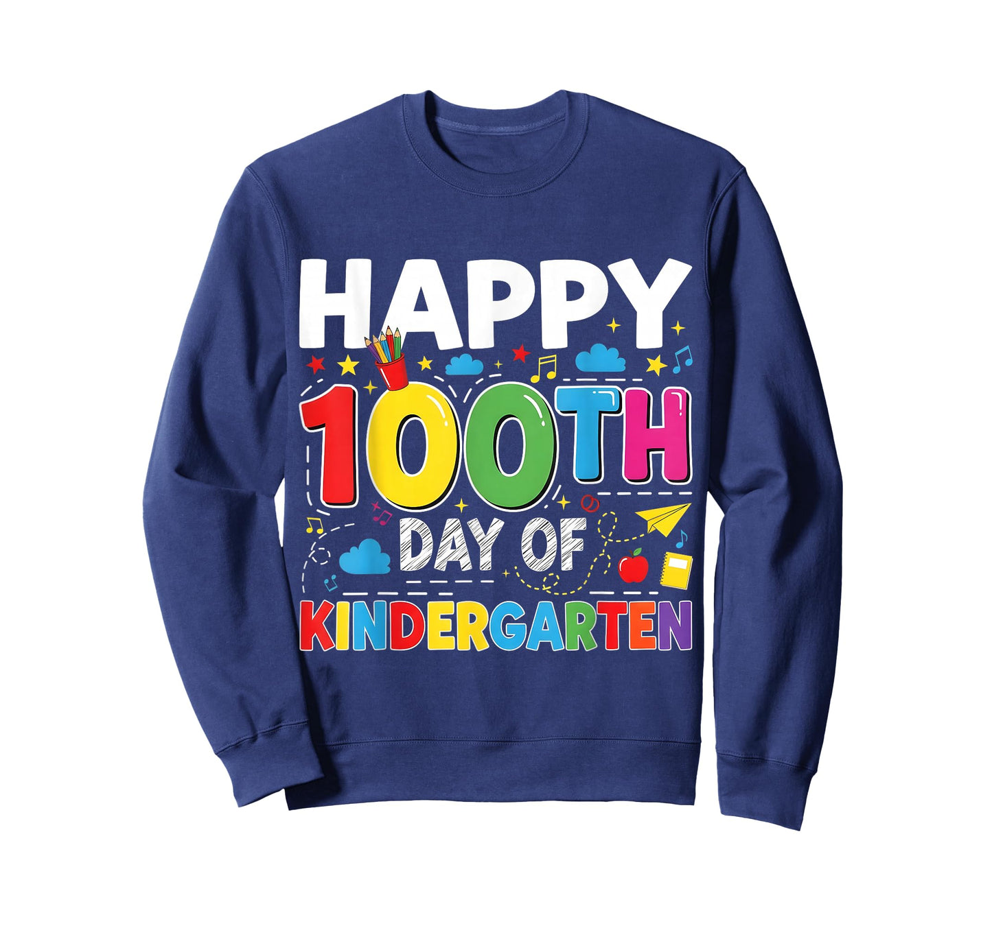 100 Days of Kindergarten Happy 100th Day of School Teachers T-Shirt