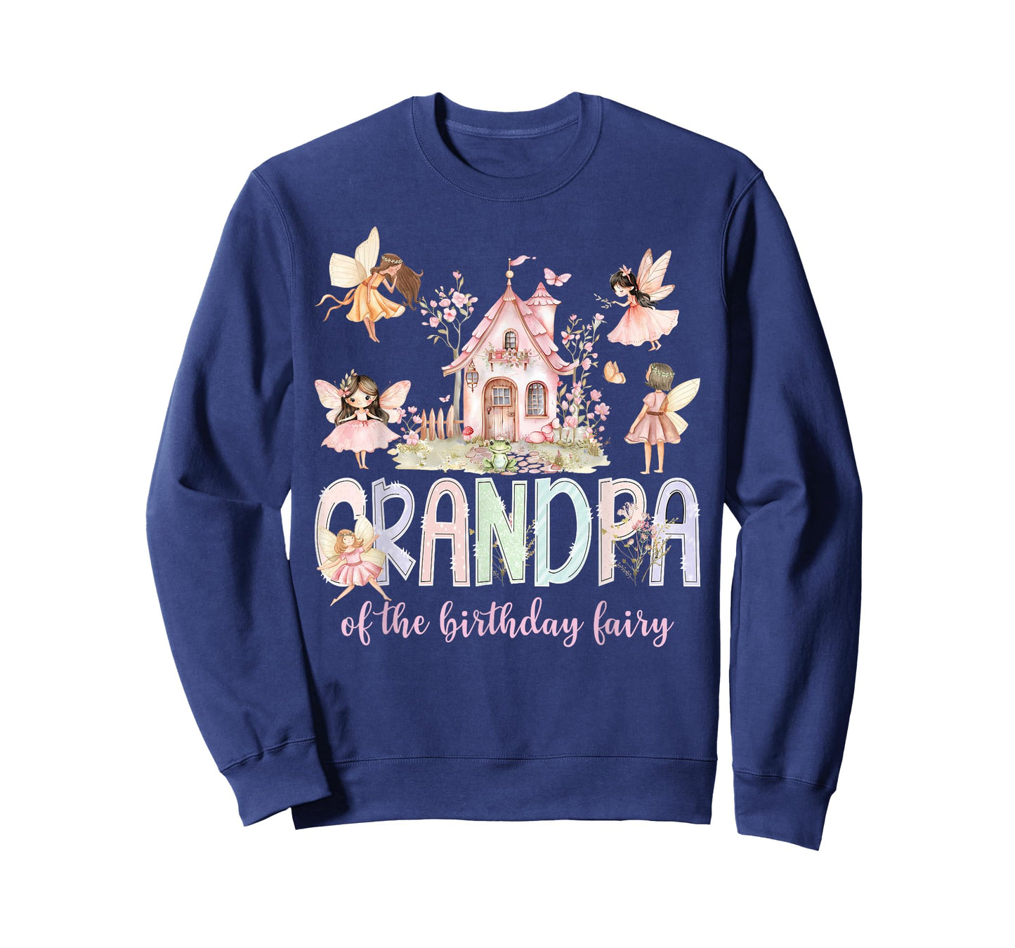 Grandpa of The Birthday Fairy Girl Magical Family Matching T-Shirt