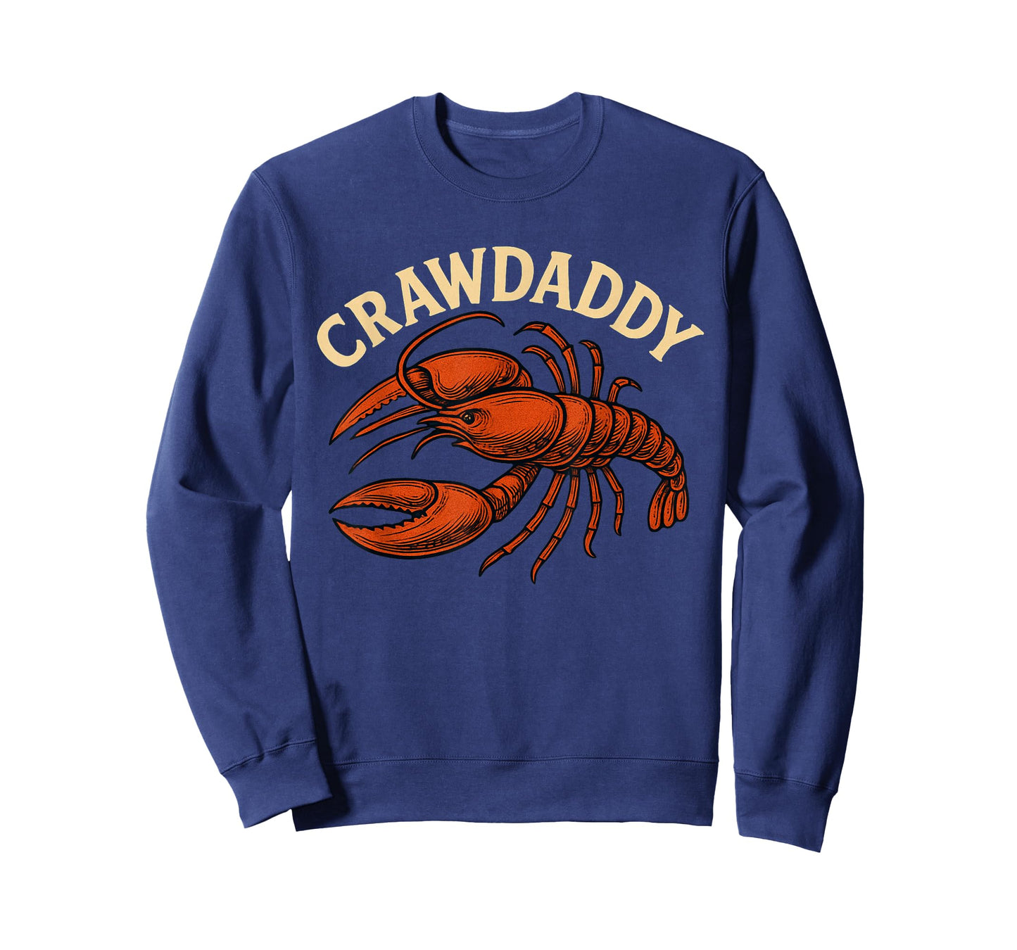 Funny Craw Daddy Crawfish Boil Dad Crawdad Vintage Party Men T-Shirt