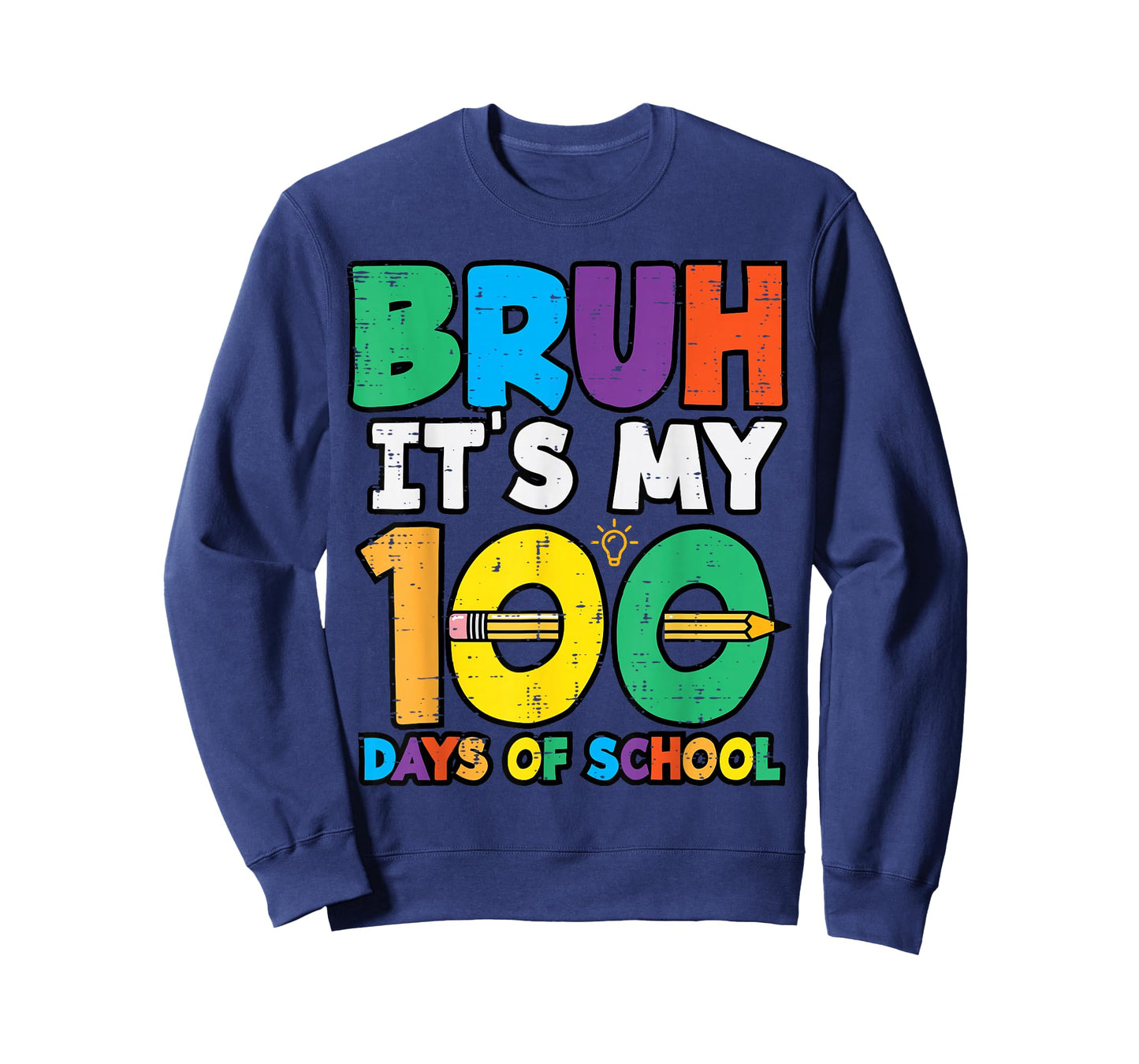 Bruh Its My 100 Days of School 100th Day Meme Girl Boys Kids T-Shirt