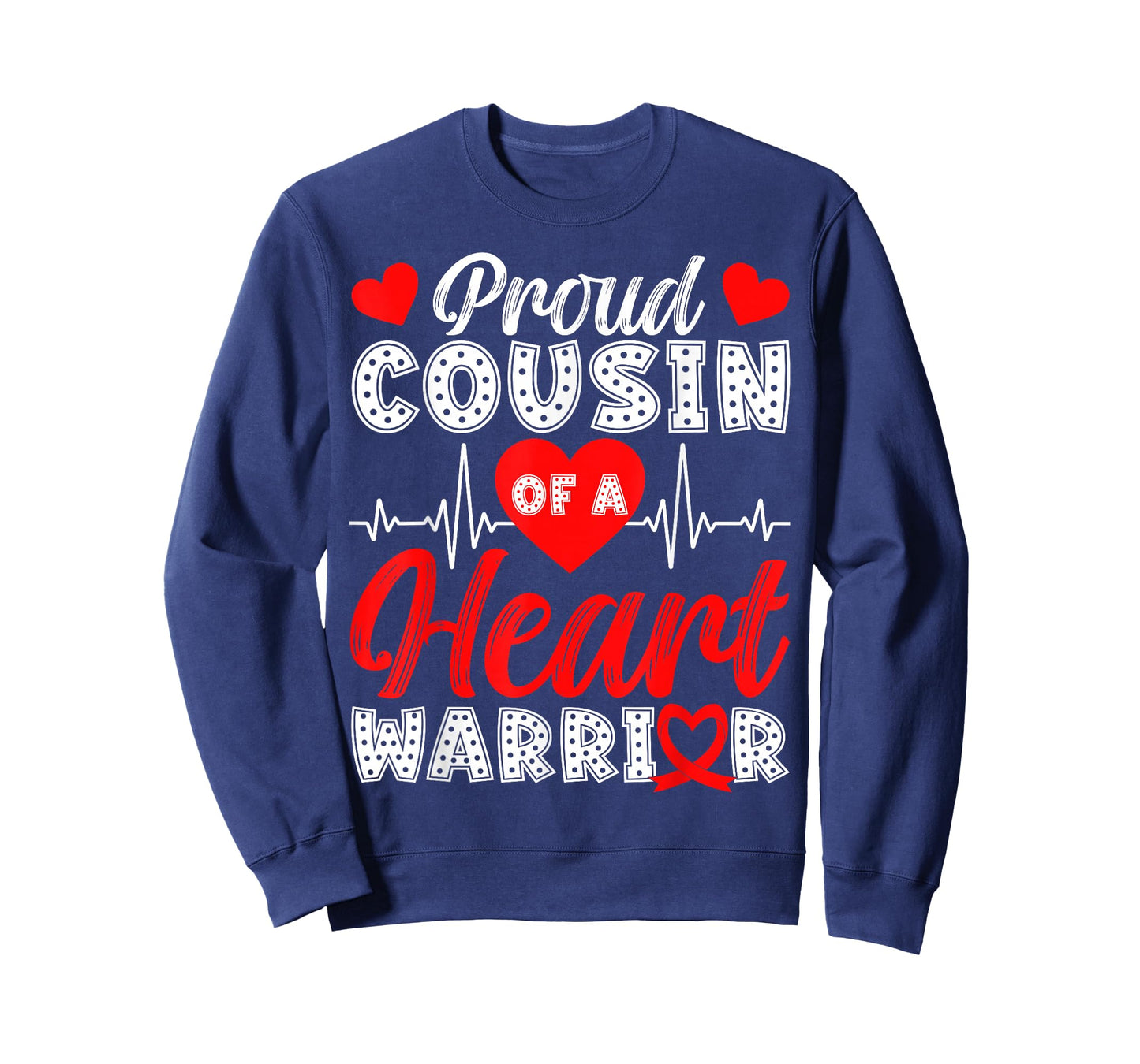Proud Cousin of Heart Warrior Heart Disease Awareness T-Shirt