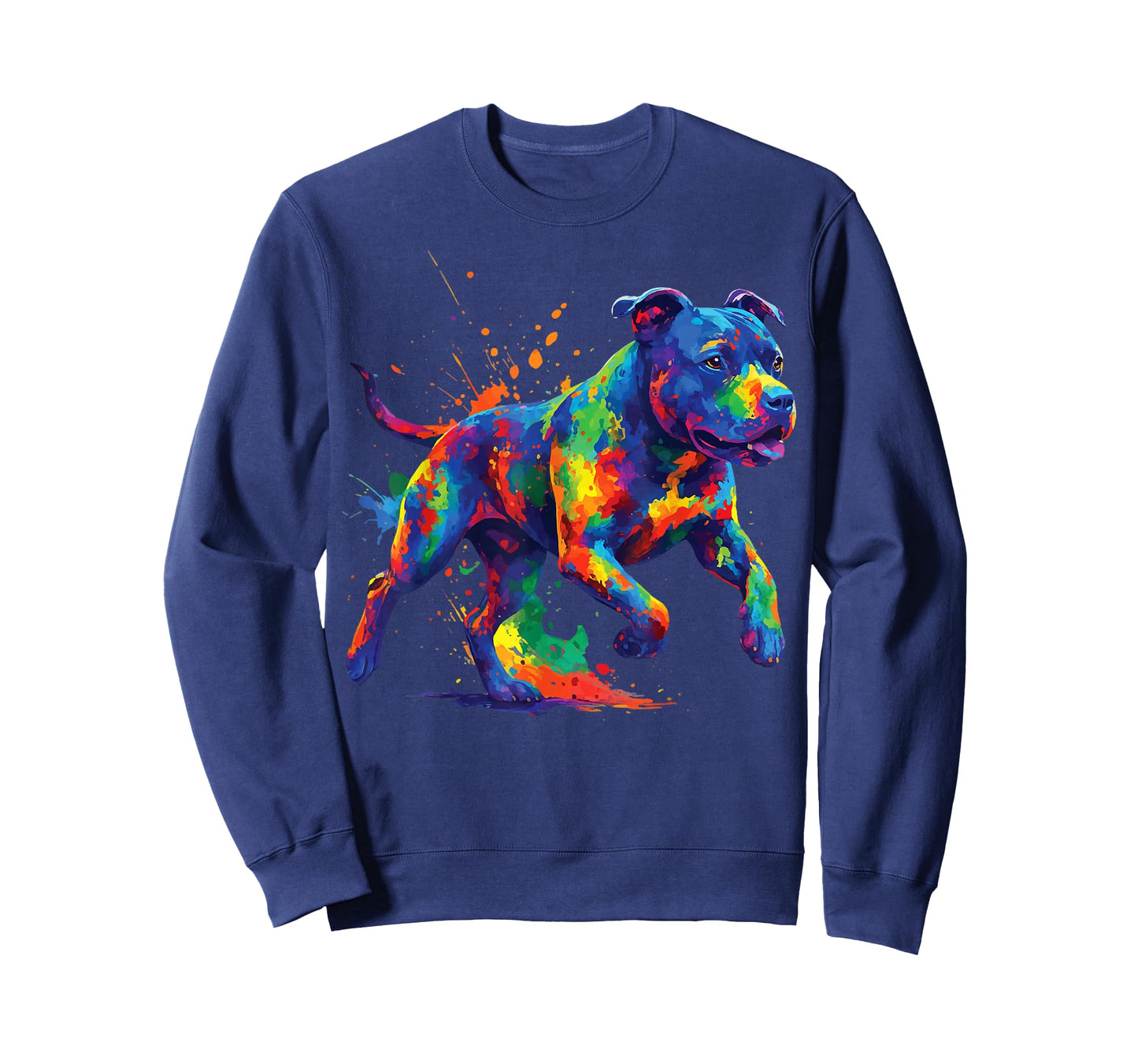 Pit Bull Dog Colorful T-Shirt