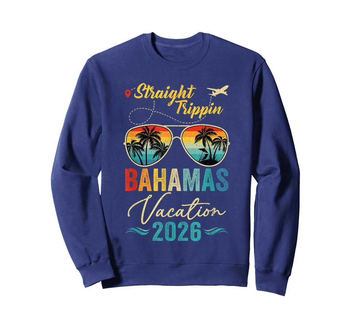 Straight Trippin Bahamas 2026 Family Summer Vacation T-Shirt