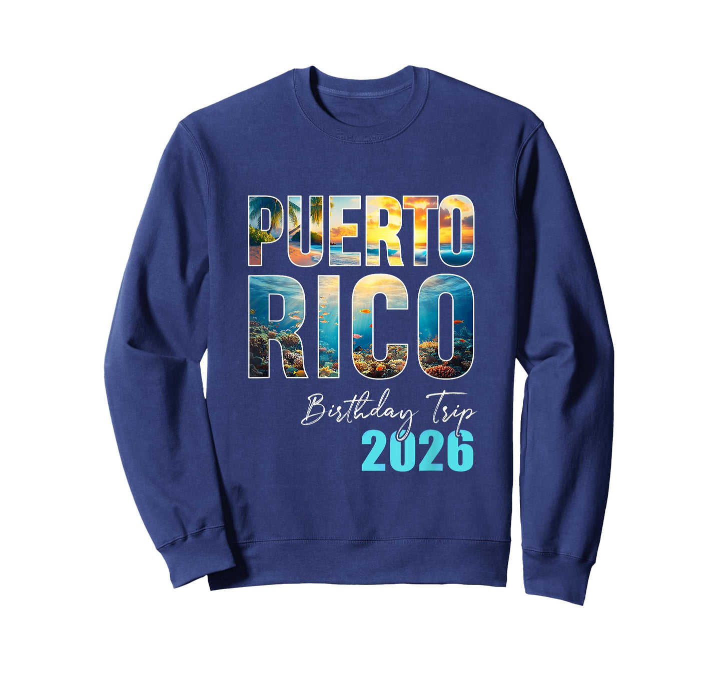 Puerto Rico Birthday Trip 2026 Vacation Party Crew Cruise T-Shirt